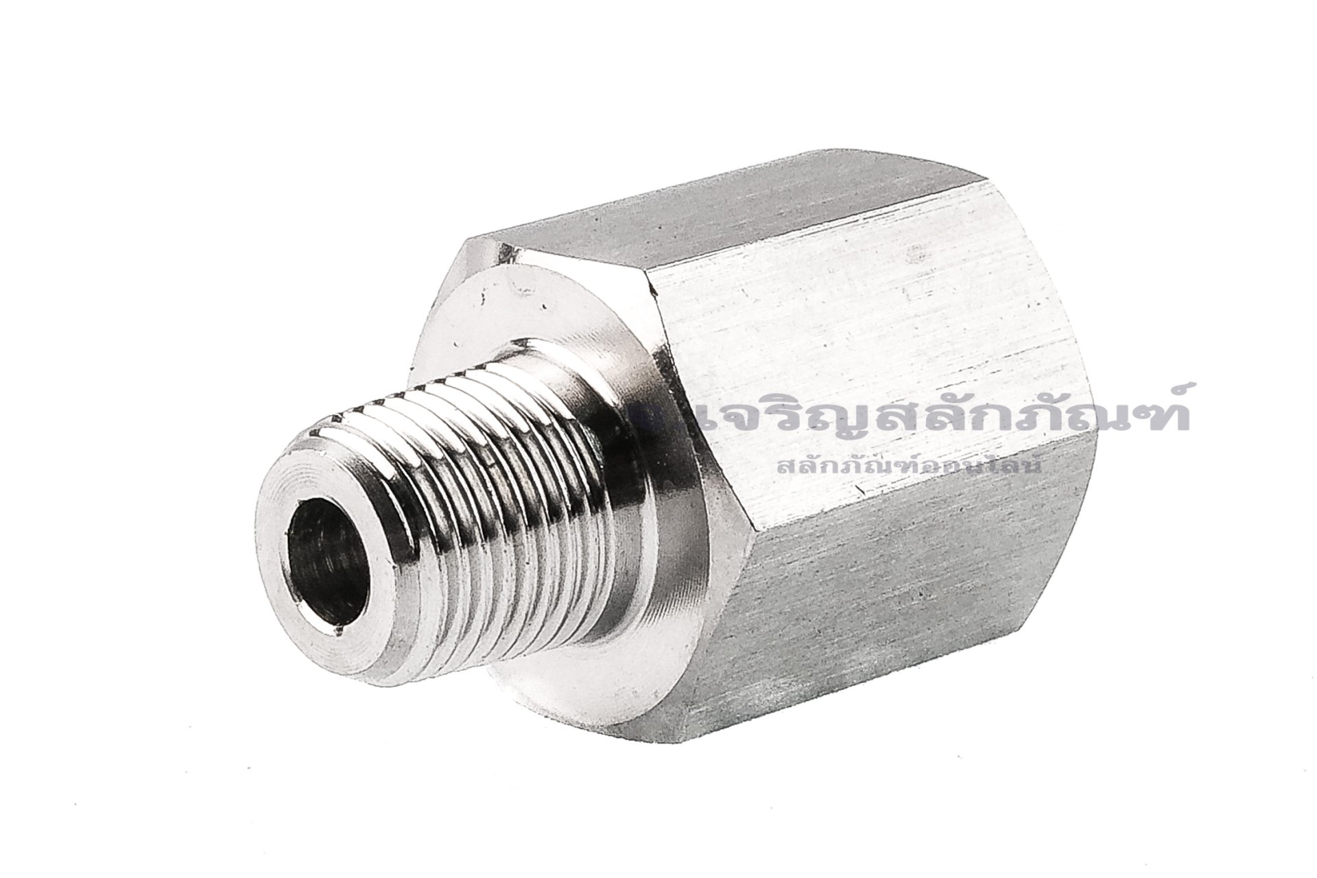 ข้อต่อตรงสแตนเลส (เกลียวนอก x เกลียวใน) 1/8" x M14x1.5 ข้อต่อลด-ข้อต่อเพิ่ม