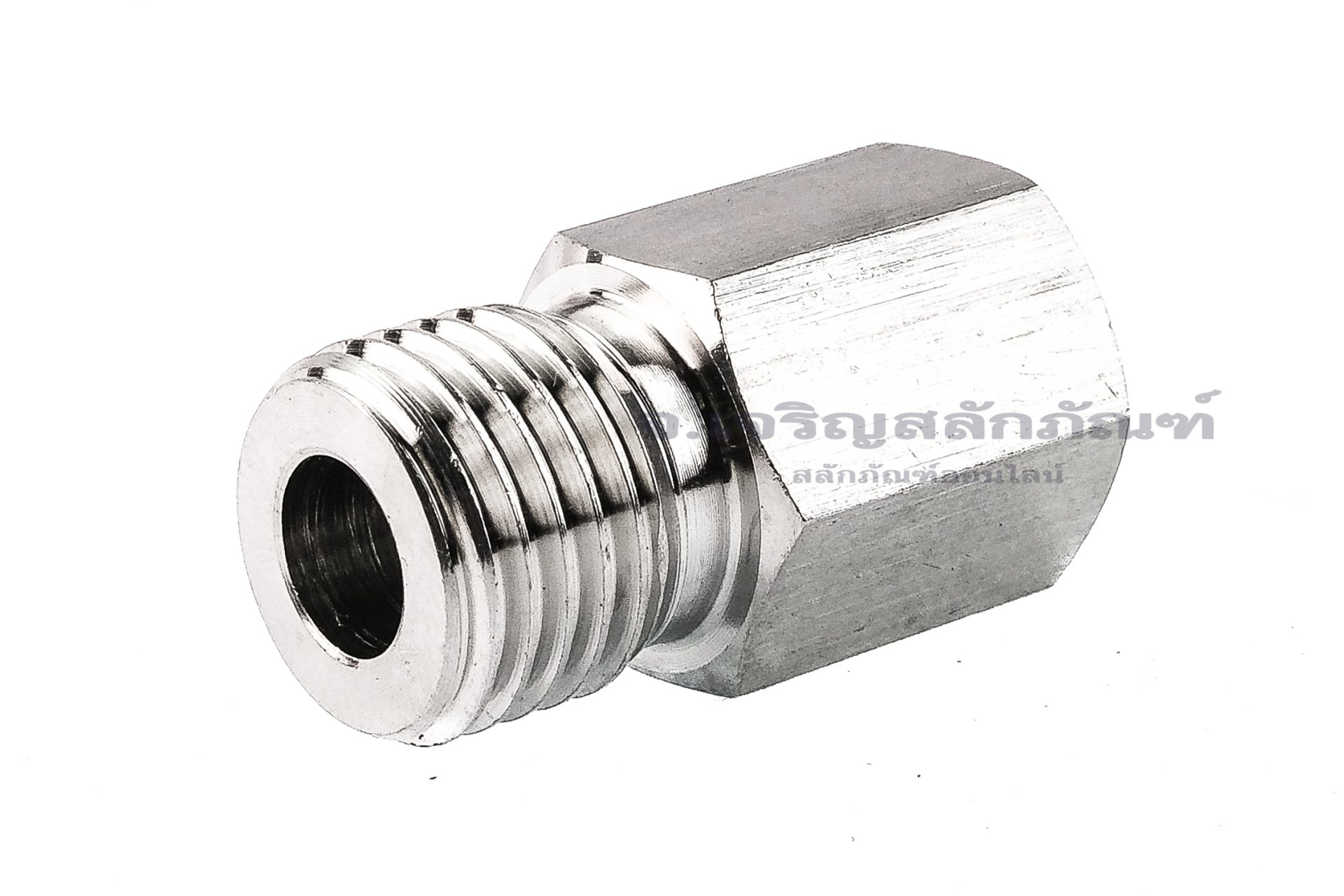 ข้อต่อตรงสแตนเลส (เกลียวนอก x เกลียวใน) M14x1.5 x 1/8" ข้อต่อลด-ข้อต่อเพิ่ม