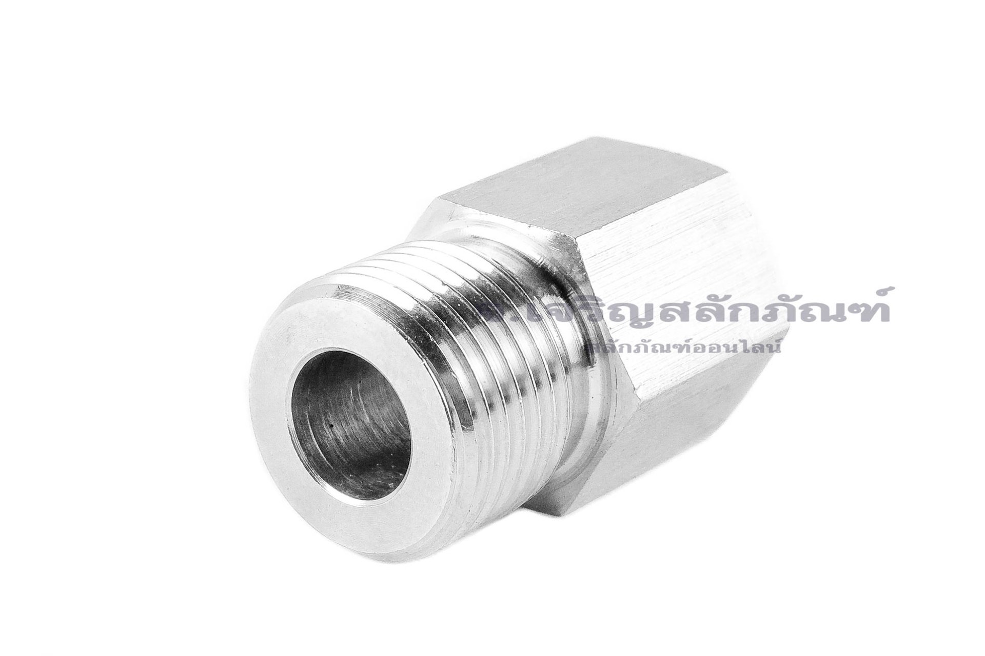 ข้อต่อตรงสแตนเลส (เกลียวนอก x เกลียวใน) M18x1.5 x 1/4" ข้อต่อลด-ข้อต่อเพิ่ม