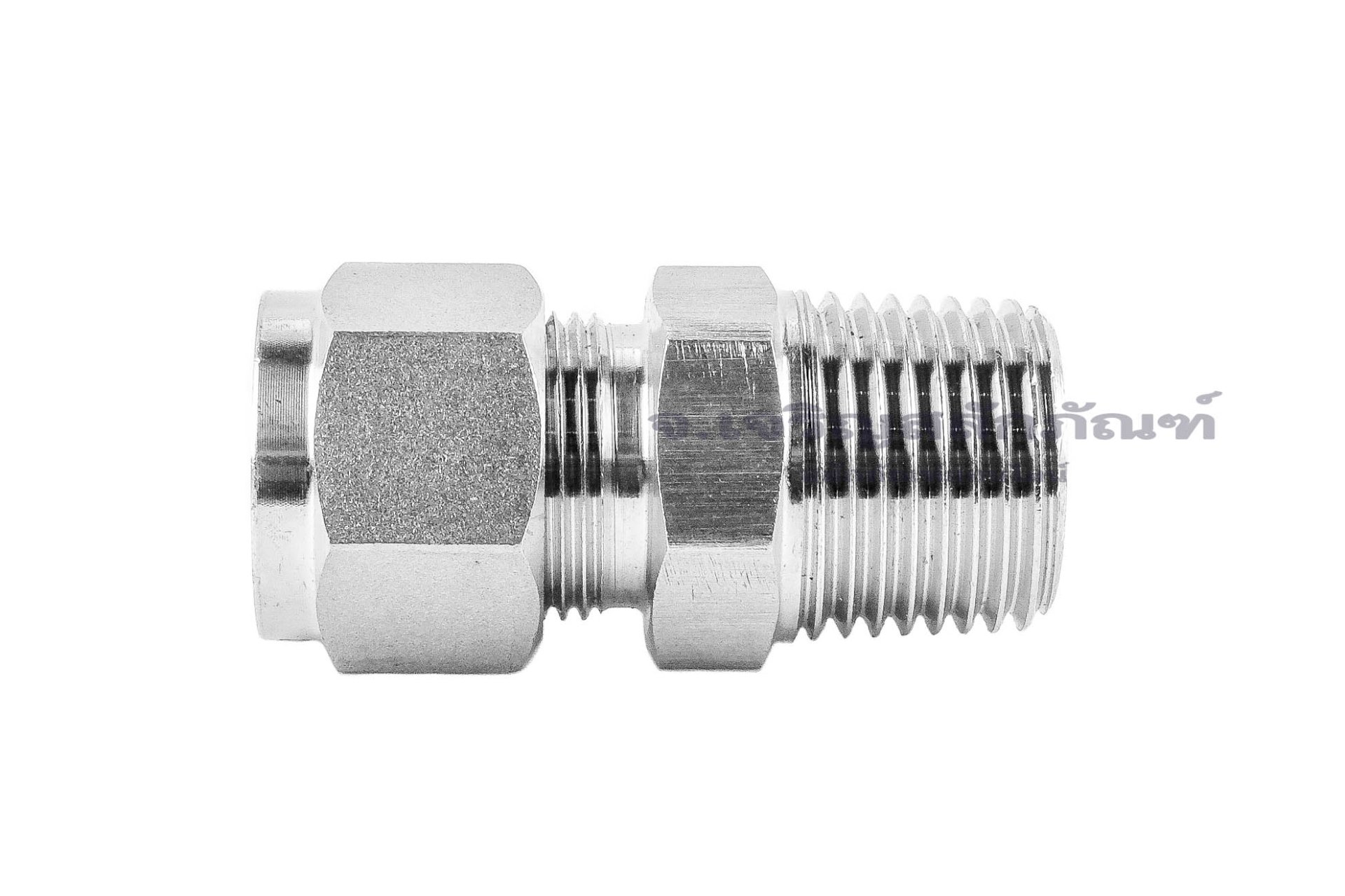 ข้อต่อตาไก่สแตนเลสเกรด 316 (เกลียวนอก x เสียบสาย) 1/2"x1/2" (12.7 mm)