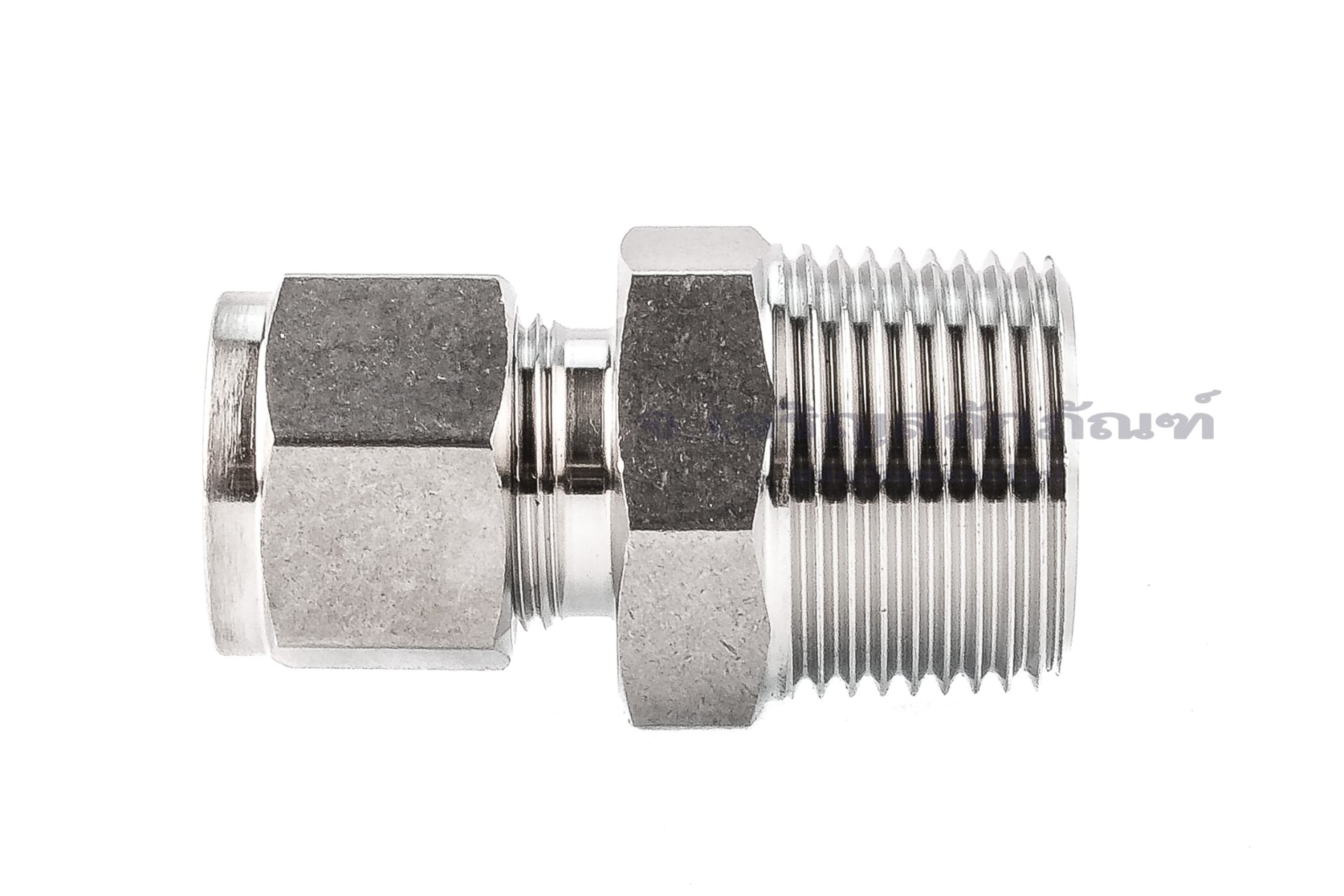 ข้อต่อตาไก่สแตนเลสเกรด 316 (เกลียวนอก x เสียบสาย) 3/4"-14 NPT x 1/2"
