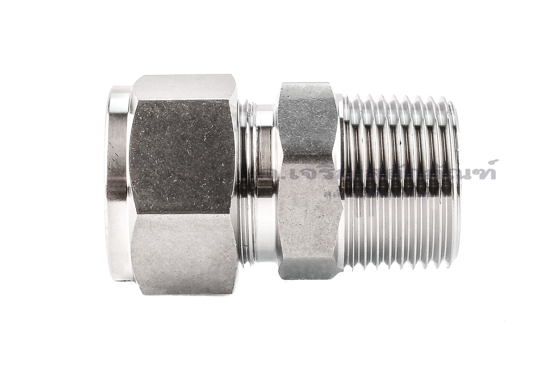 ข้อต่อตาไก่สแตนเลสเกรด 316 (เกลียวนอก x เสียบสาย) 3/4"-14 NPT x 3/4"