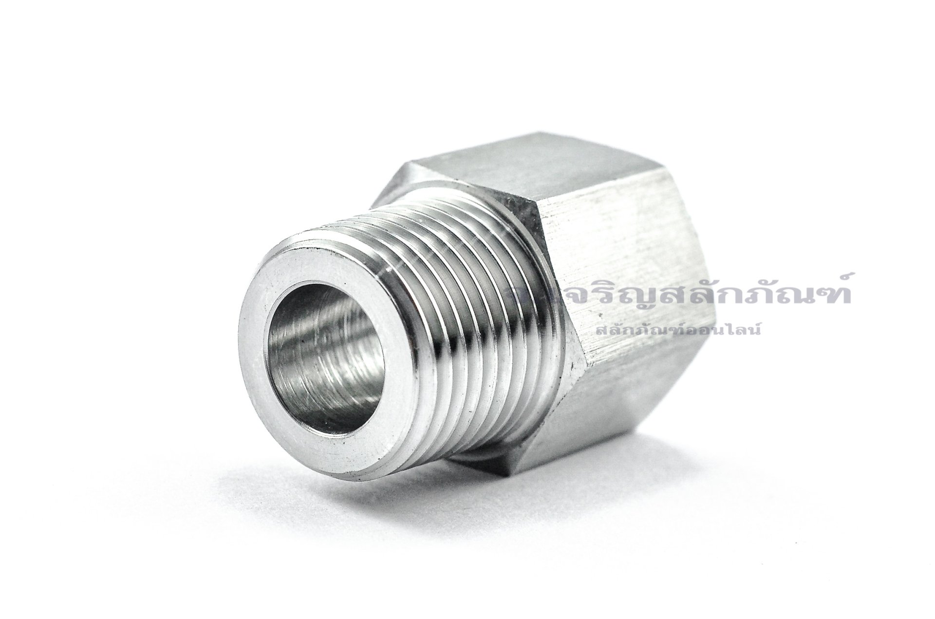 ข้อต่อตรงสแตนเลส (เกลียวนอก x เกลียวใน) 1/2" x 1/2"