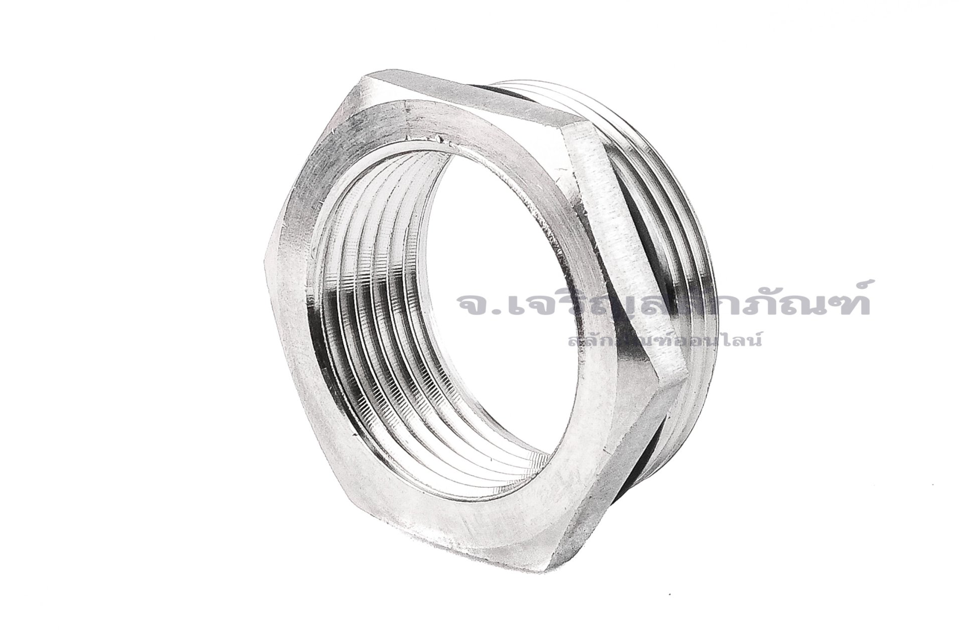 ข้อต่อลดเหลี่ยมสแตนเลส (เกลียวนอก x เกลียวใน) ขนาด M32x1.5 x 3/4"