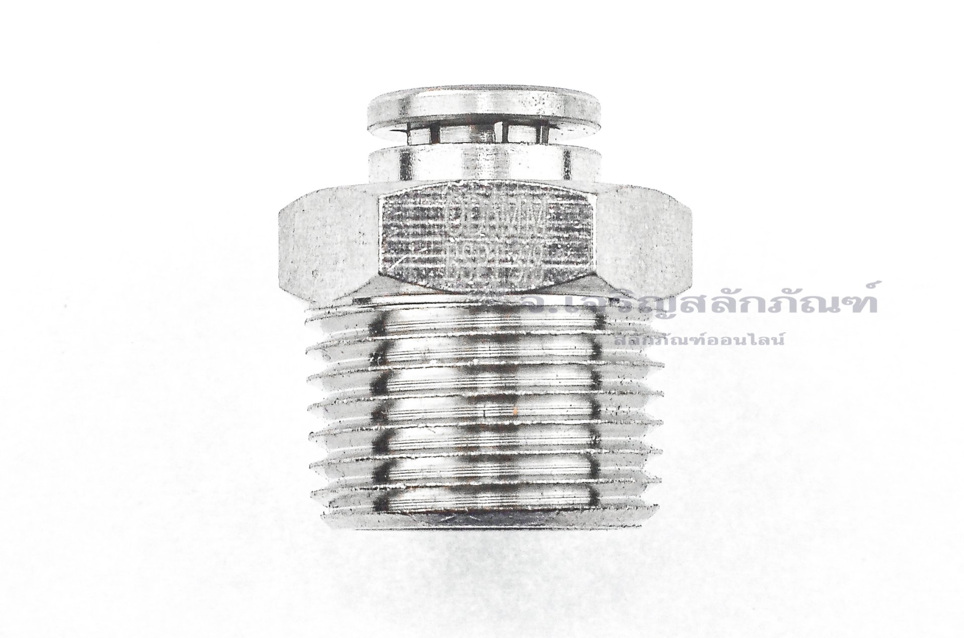 ข้อต่อลมทองเหลืองอย่างดี (เกลียวนอก x เสียบสาย) ขนาด 3/8" x 6 mm