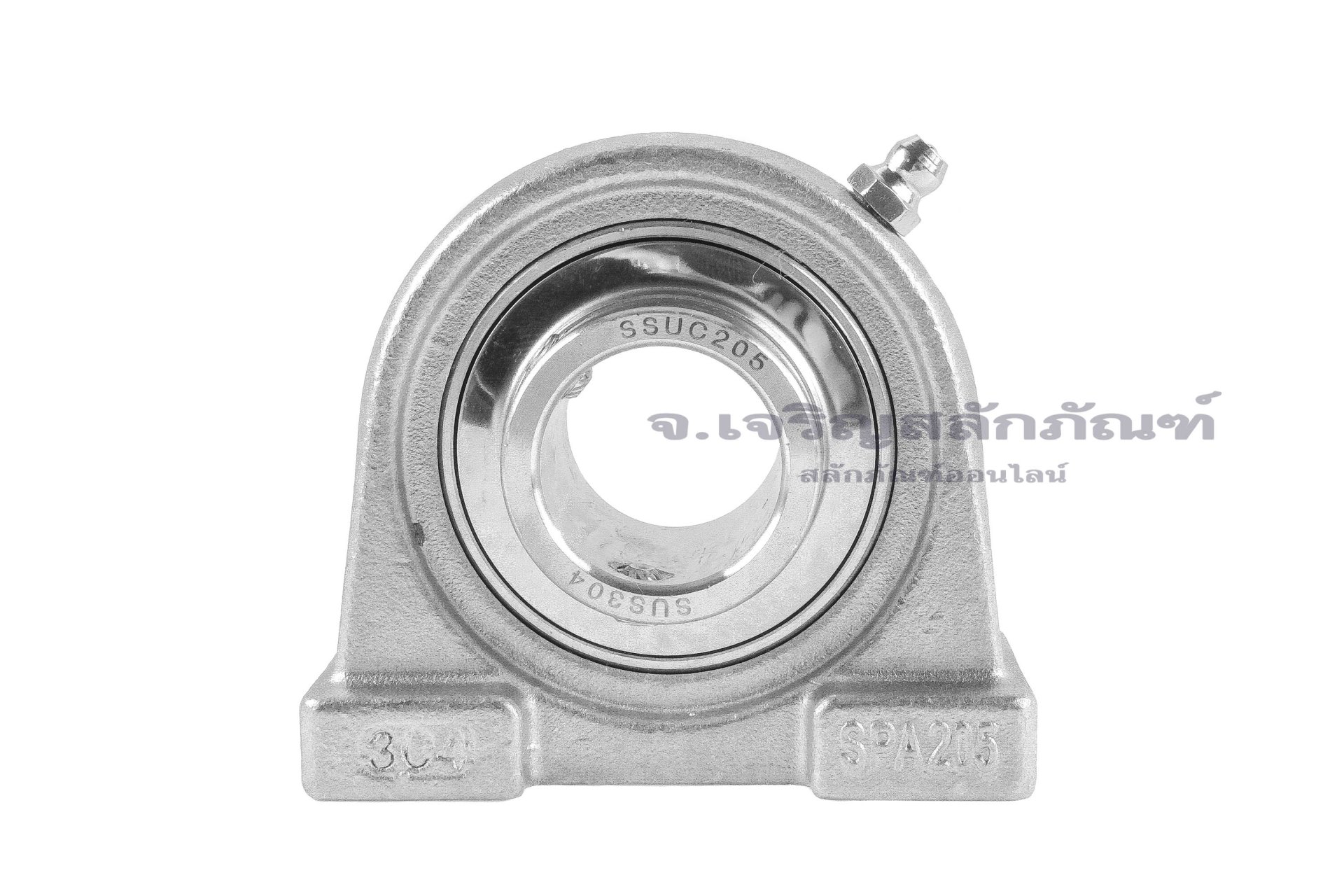 ตลับลูกปืนตุ๊กตาสแตนเลส ทรงภูเขาขาสั้น Pillow Block Bearing รุ่น SUCPA205 สำหรับเพลามิล ขนาด 25 mm