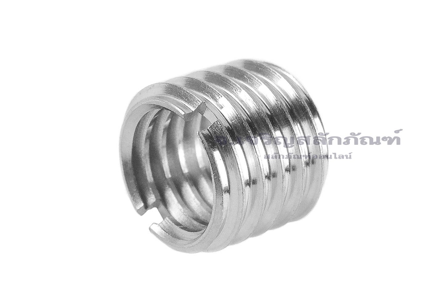 ตัวหนอนซ่อมเกลียวสแตนเลส เกลียวในขนาด M10x1.5 เกลียวนอกขนาด M12x1.75 ความยาว 10 mm