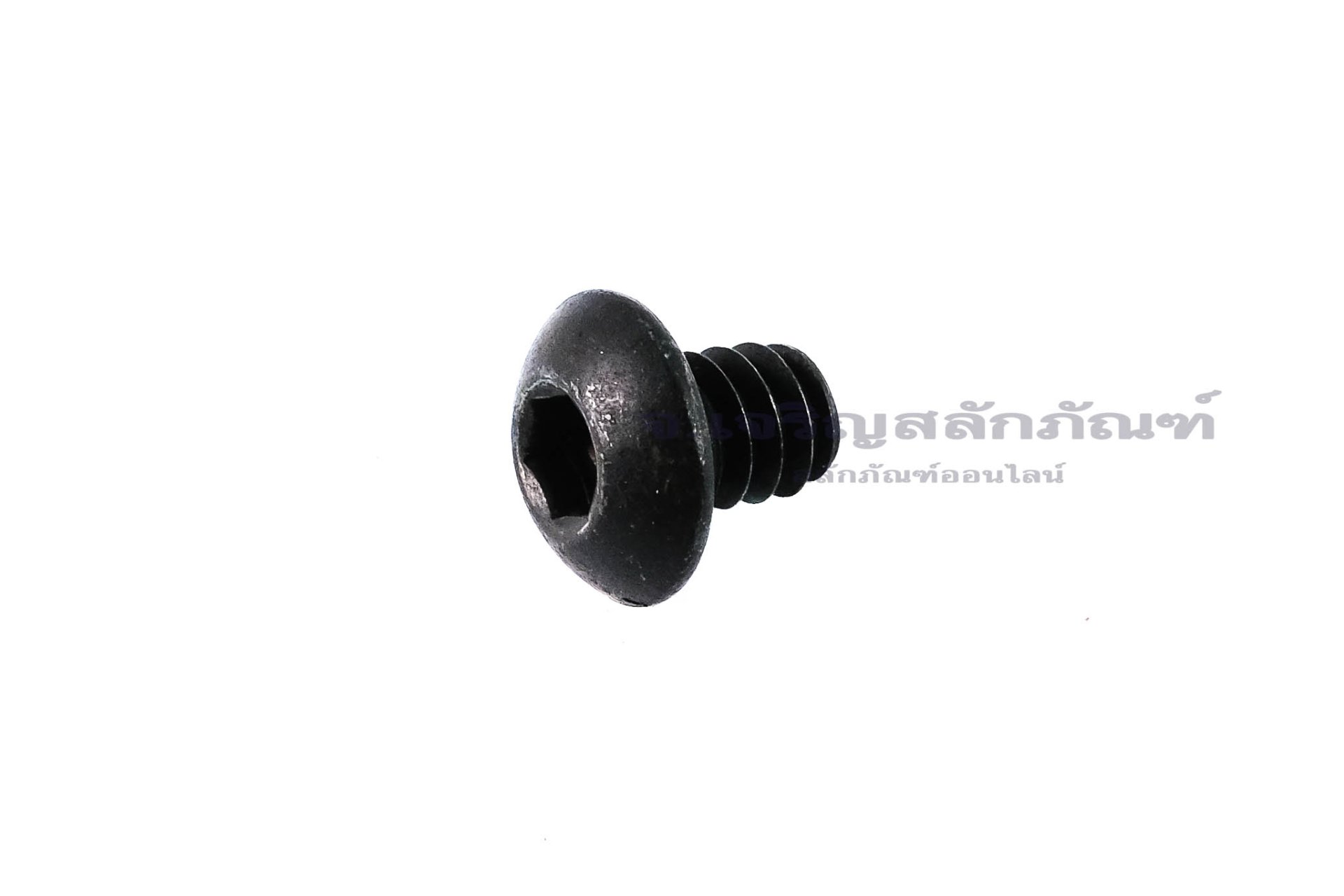 น็อตหัวจมกลมดำ #10-24 x 1/4" (เบอร์ 10 เกลียว 24 ยาว 1/4") วัดความโตเป็นมิลได้ 4.8x6.35 mm