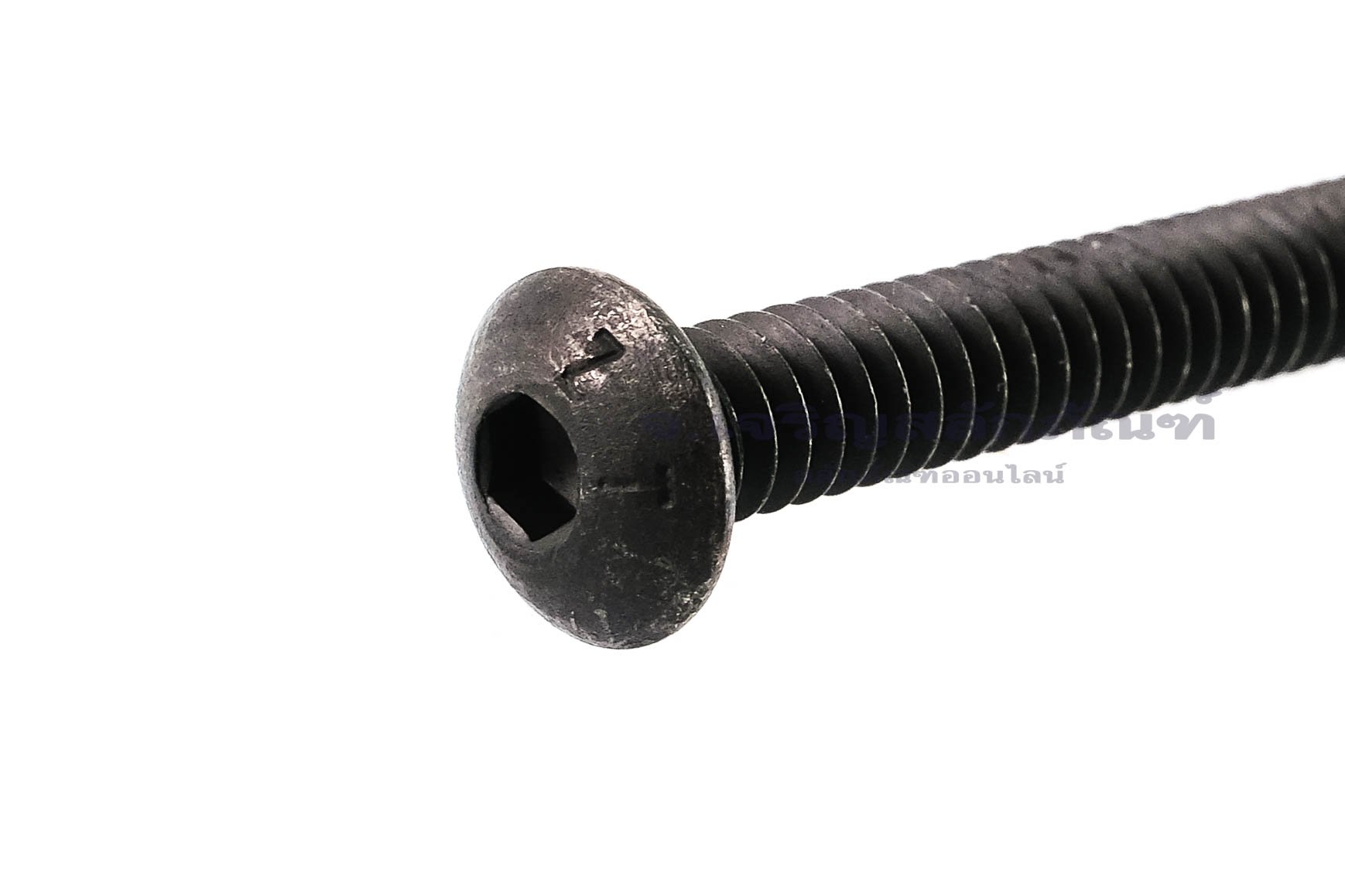 น็อตหัวจมกลมดำ #10-24 x 2" (เบอร์ 10 เกลียว 24 ยาว 2") วัดความโตเป็นมิลได้ 4.8x50.8 mm