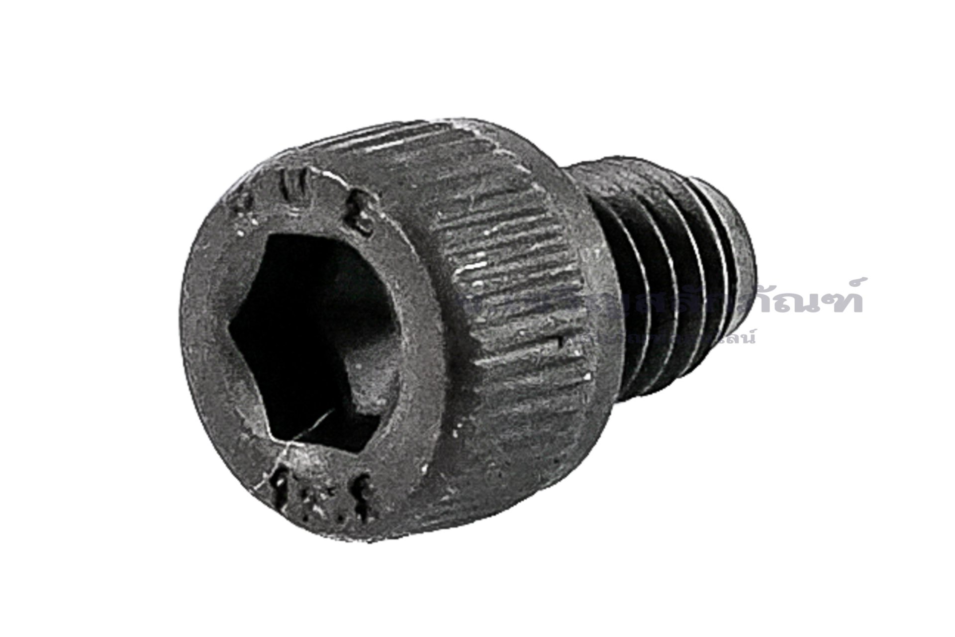 น็อตหัวจมดำแข็ง #10-32 x 1/4" (เบอร์ 10 เกลียว 32 ยาว 1/4") วัดความโตเป็นมิลได้ 4.8x6.35 mm เกลียวตลอด