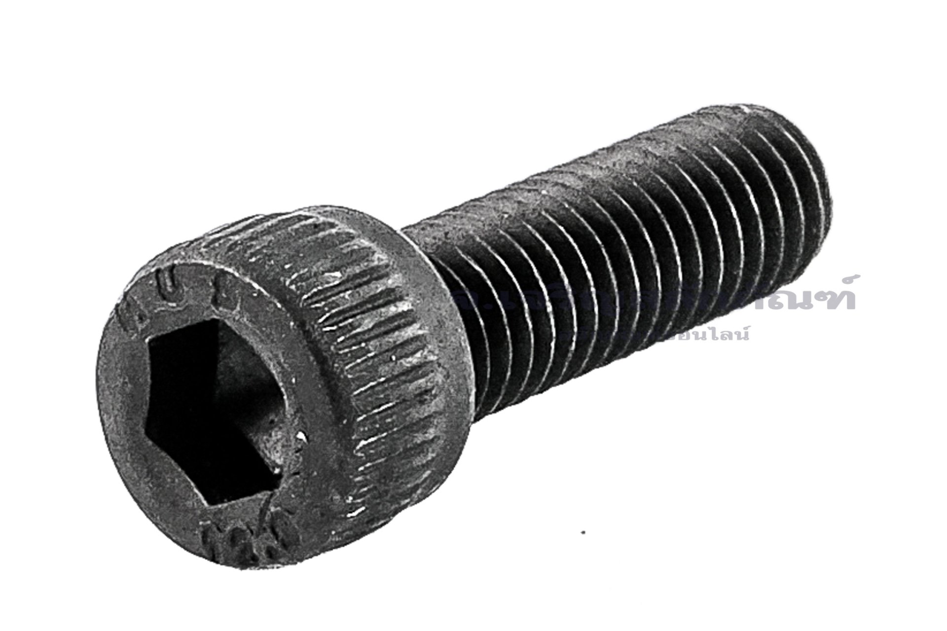 น็อตหัวจมดำแข็ง #10-32 x 5/8" (เบอร์ 10 เกลียว 32 ยาว 5/8") วัดความโตเป็นมิลได้ 4.8x15.9 mm เกลียวตลอด