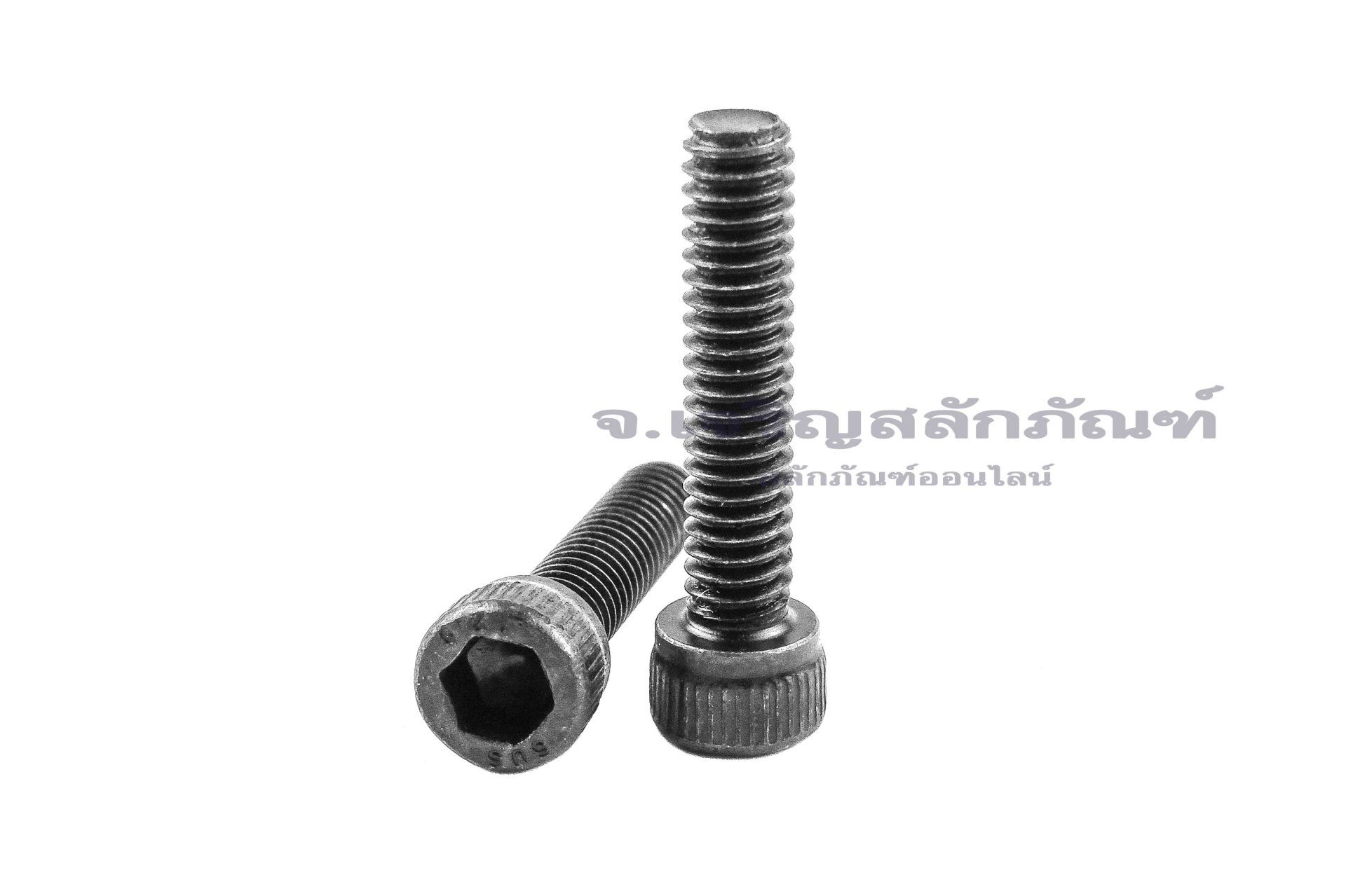 น็อตหัวจมดำแข็ง #8-32 x 3/4" (เบอร์ 8 เกลียว 32 ยาว 3/4") วัดความโตเป็นมิลได้ 4.17x19 mm เกลียวตลอด