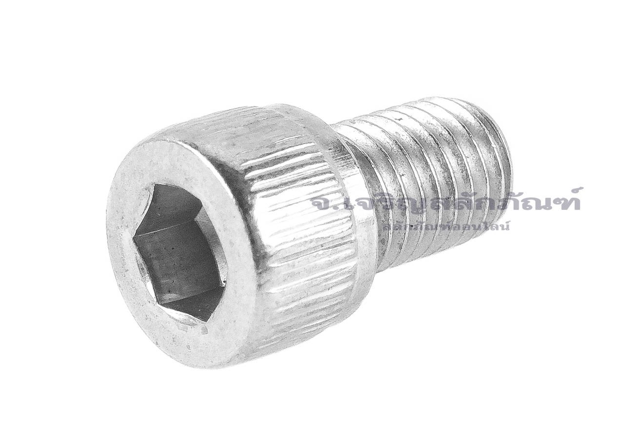 น็อตหัวจมสแตนเลส 1/4" เกลียว UNF-28 ยาว 3/8" เกลียวตลอด