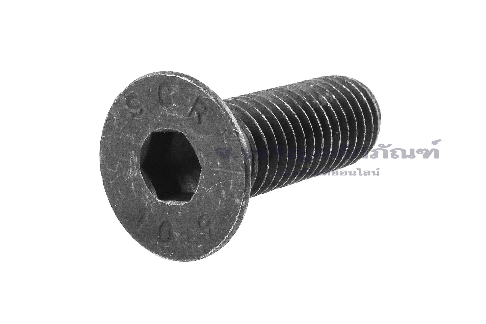 น็อตหัวจมเตเปอร์ดำ 1/2" เกลียว 13 (UNC) ยาว 1.1/2" เกรด 10.9 เกลียวตลอด