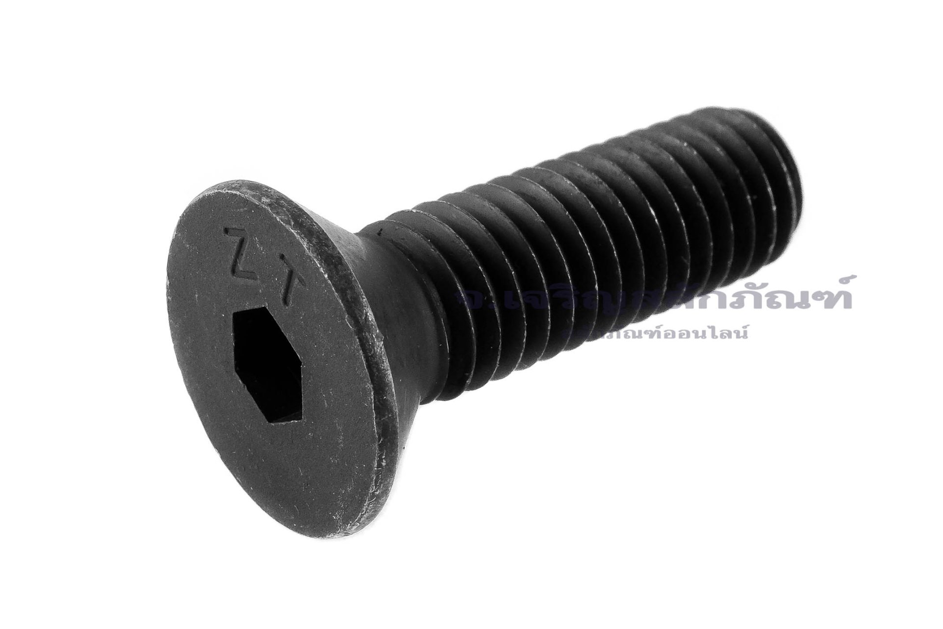 น็อตหัวจมเตเปอร์ดำ 7/16" (BSW/NC) ยาว 1.1/2" เกรด 10.9 เกลียวตลอด