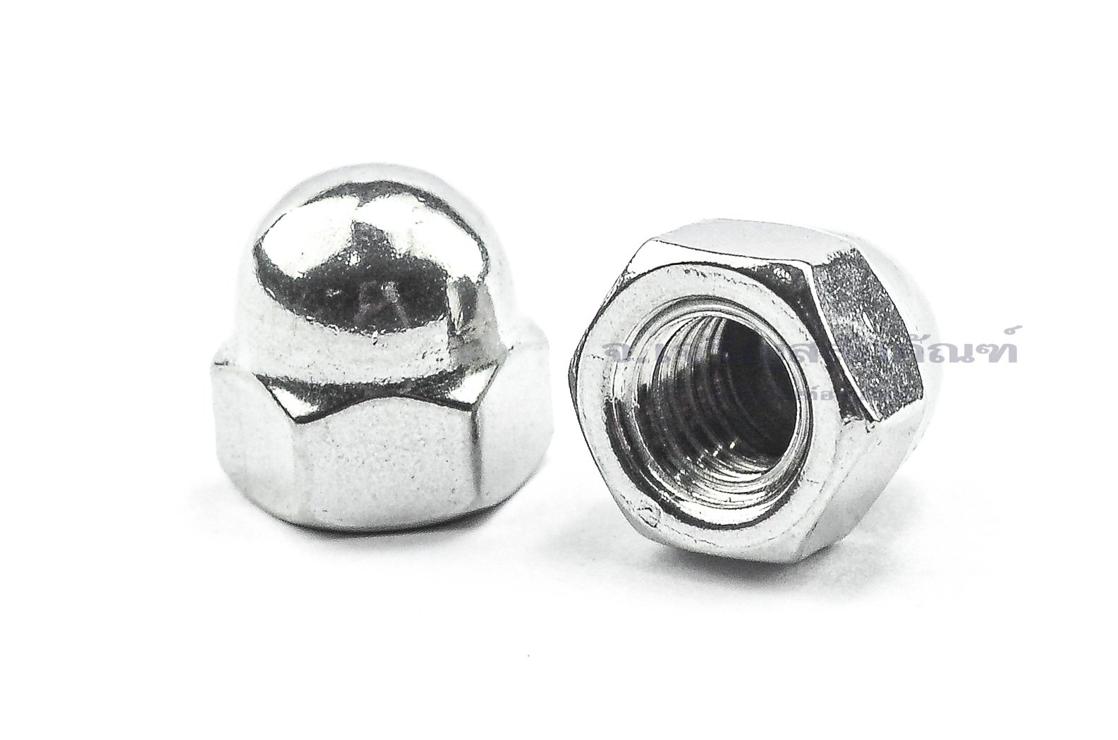 หัวน็อตหมวก-หัวน็อตแบบปิดสแตนเลส Dome Hex Nut Stainless 5/16" (BSW/UNC)