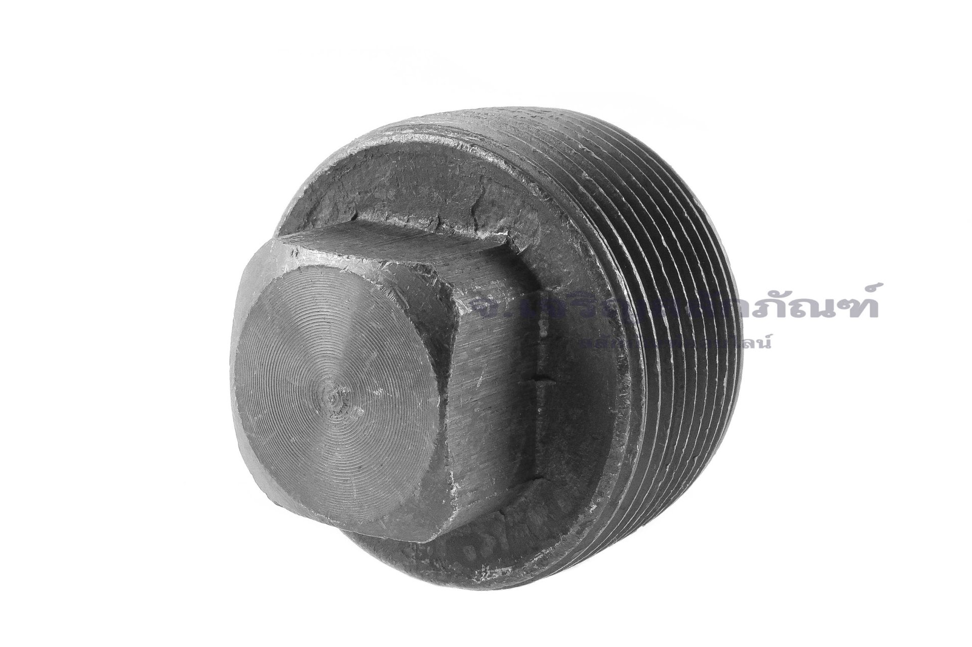 ปลั๊กอุดเกลียวนอกเหล็กดำ หัวสี่เหลี่ยม ขนาด 1.1/2" เกลียว 11.5 (NPT)