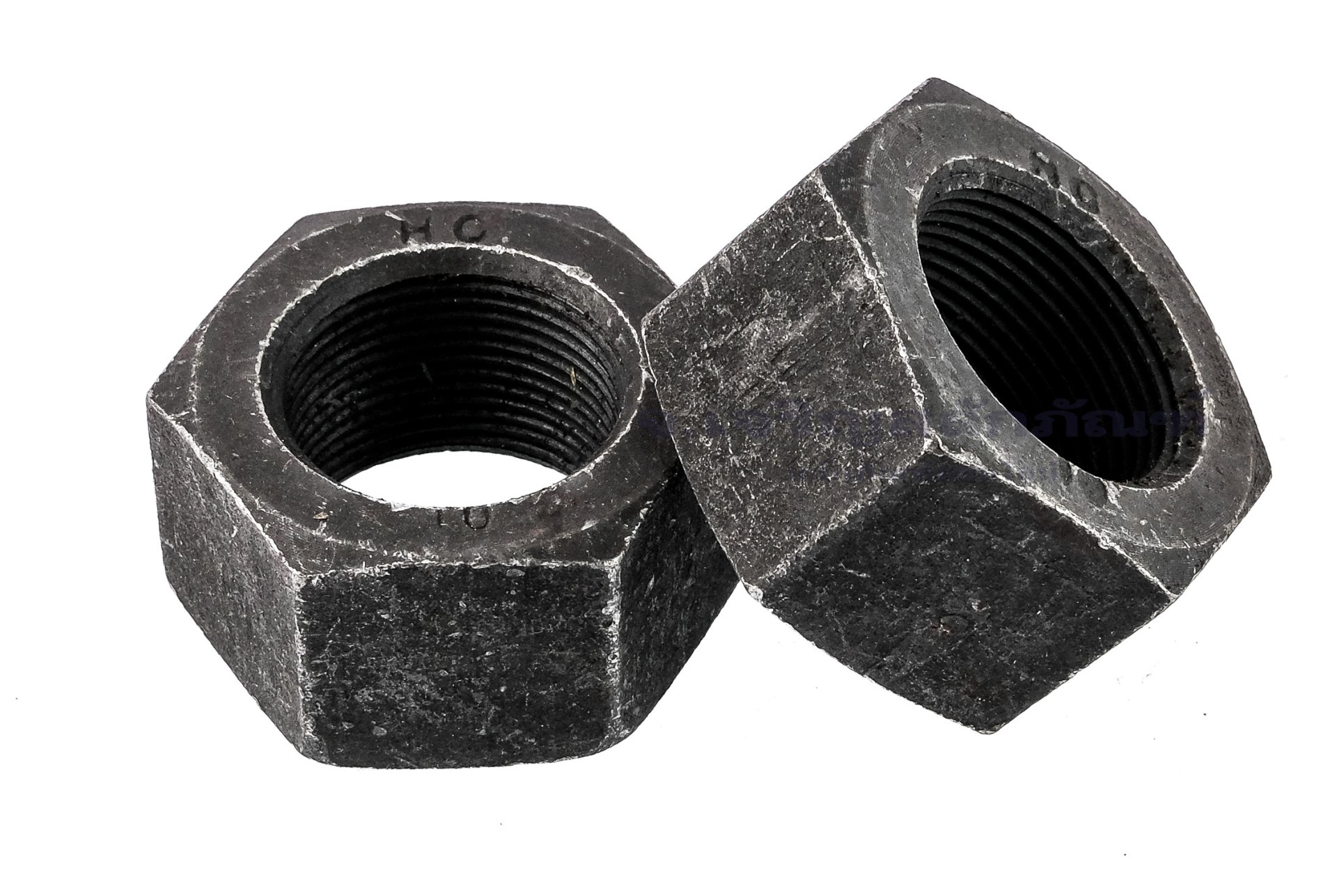 หัวน็อตดำ Hex Nut M36x2.0 (หัวน็อตเบอร์ 54) เกรด 10.9 เกลียวซ้าย