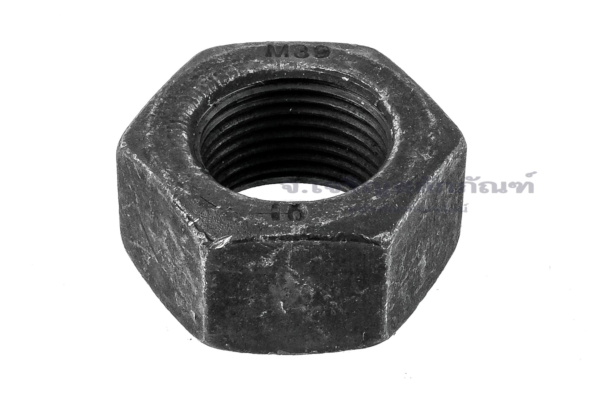 หัวน็อตดำ Hex Nut M39x4.0 (หัวน็อตเบอร์ 59) เกรด 10.9 เกลียวซ้าย