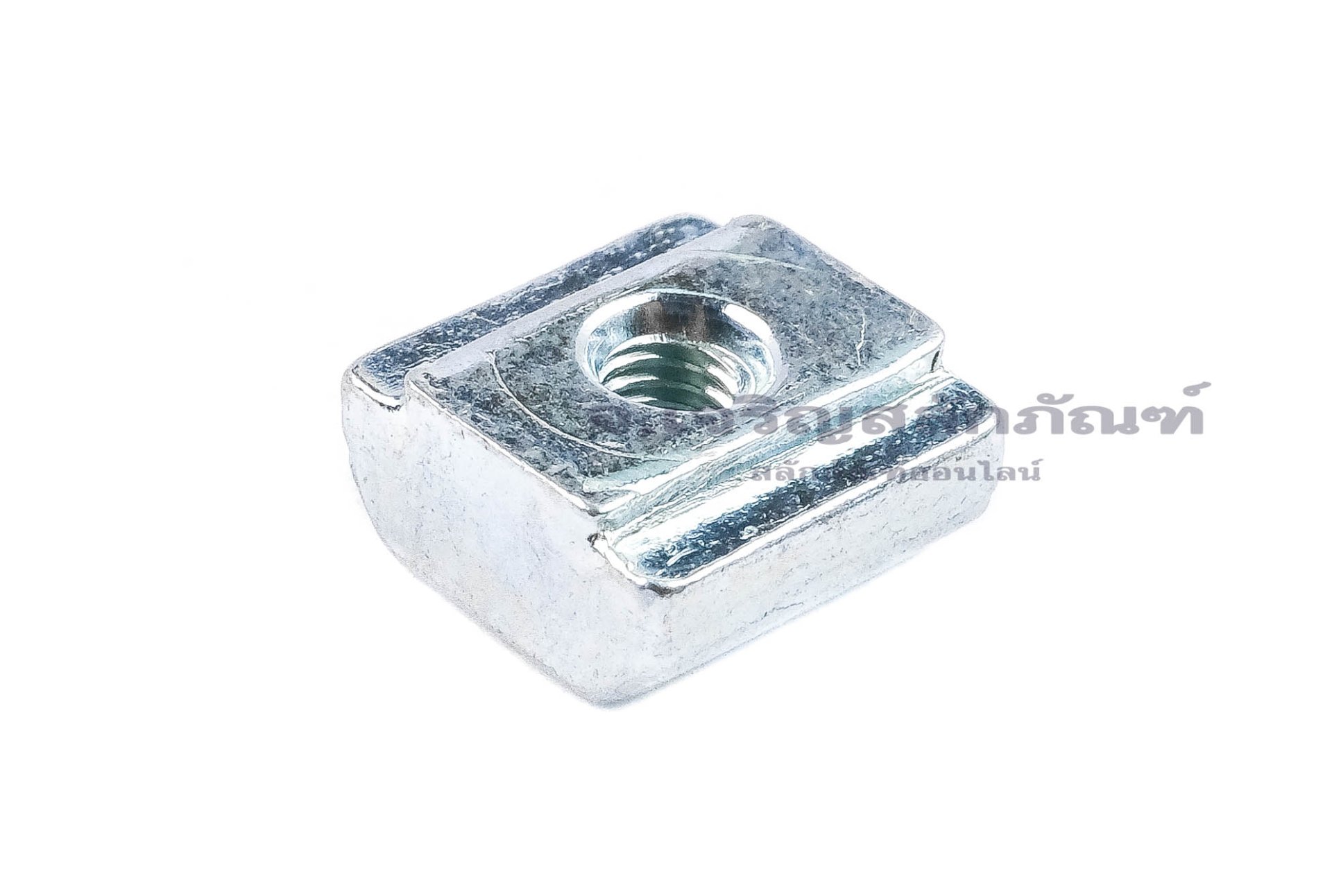 หัวน็อตยึดราง-ทีนัทเหล็กชุบ (T-Slide, T-Slot Nut) สำหรับรางขนาด เบอร์ 20 ขนาดน็อต M3