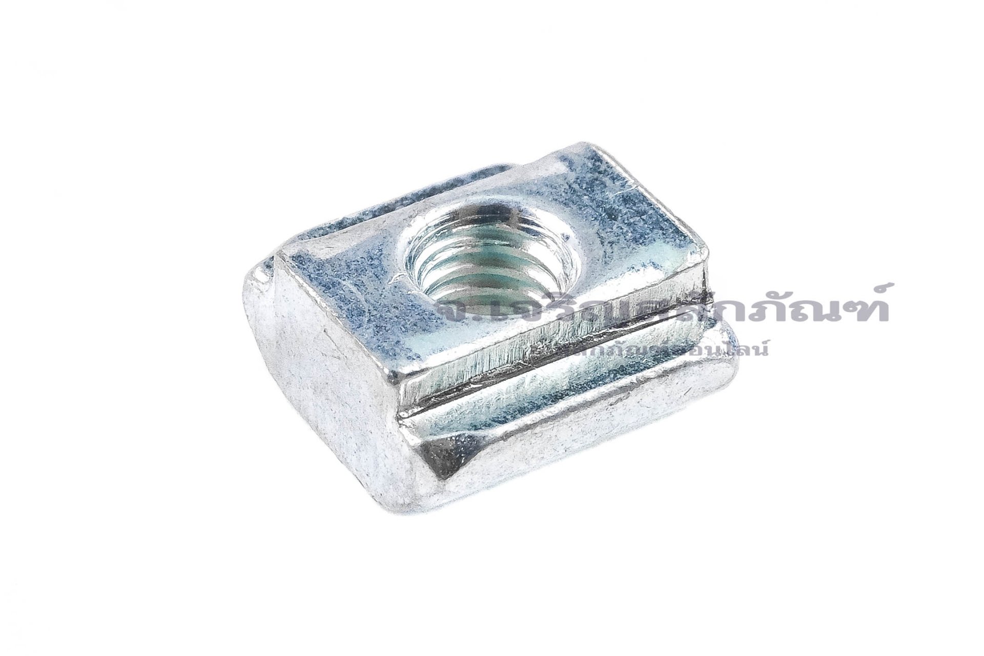 หัวน็อตยึดราง-ทีนัทเหล็กชุบ (T-Slide, T-Slot Nut) สำหรับรางขนาด เบอร์ 20 ขนาดน็อต M4