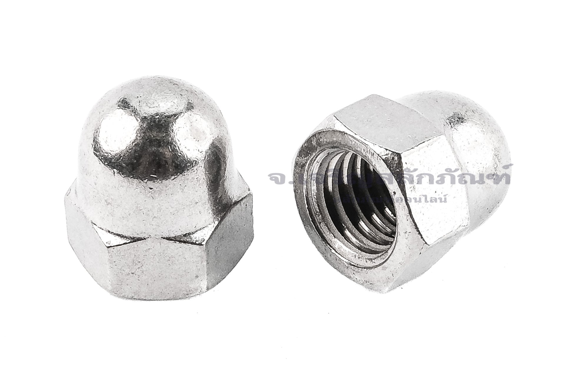หัวน็อตหมวก-หัวน็อตแบบปิดสแตนเลส Dome Hex Nut Stainless 7/16" (BSW/UNC)