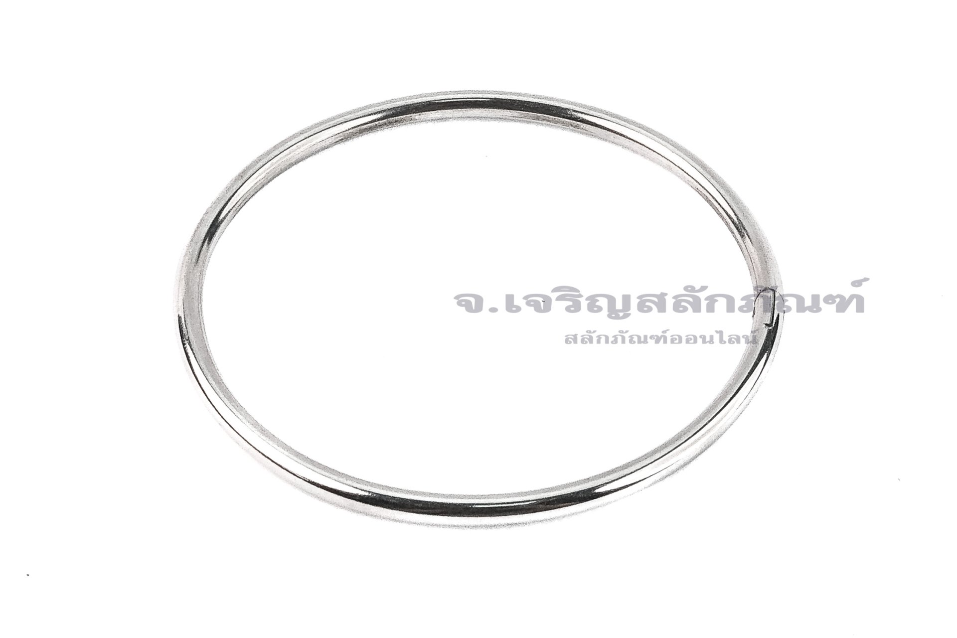 ห่วงพวงกุญแจแสตนเลส ห่วงกลม รุ่นบิดออก ขนาด 3 x 58 mm (เส้นโต x วงใน)