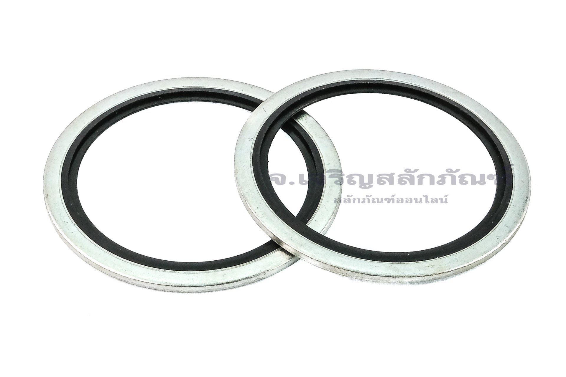 แหวนอีแปะ M58 แหวนห่วงโซล่า มียางกันรั่วซึม ใช้กับเกลียวแป๊ป ขนาด 2" (ใน 59.8 นอก 73 หนา 2.5 mm)