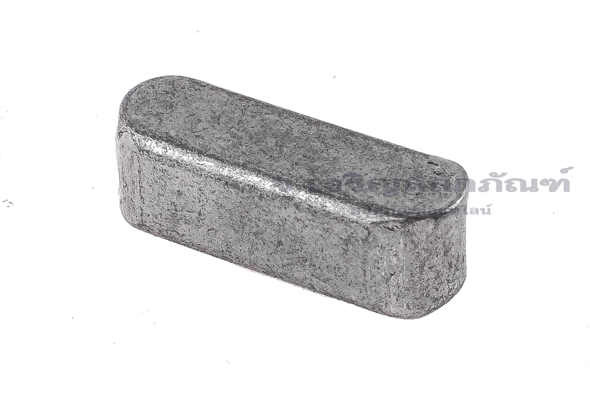 ลิ่มแท่งเหล็กสี่เหลี่ยมปลายมน (Parallel key Both Round) ขนาด 6x6x18