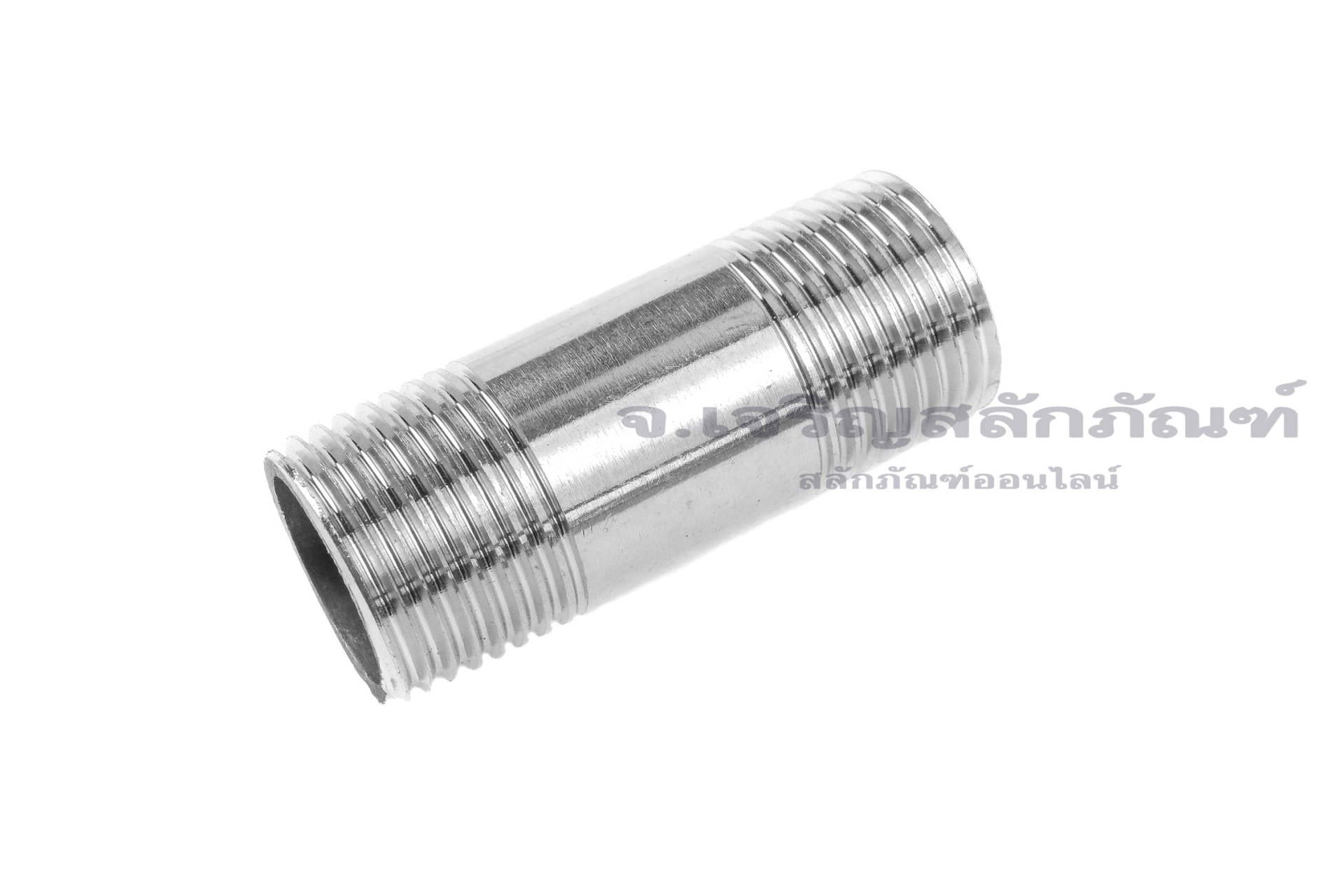 ข้อต่อตรงเกลียวนอกสแตนเลส แบบยาวพิเศษ (เกลียวนอก x เกลียวนอก) ขนาด 1/2"x1/2" ยาว 2 นิ้ว (50 mm)
