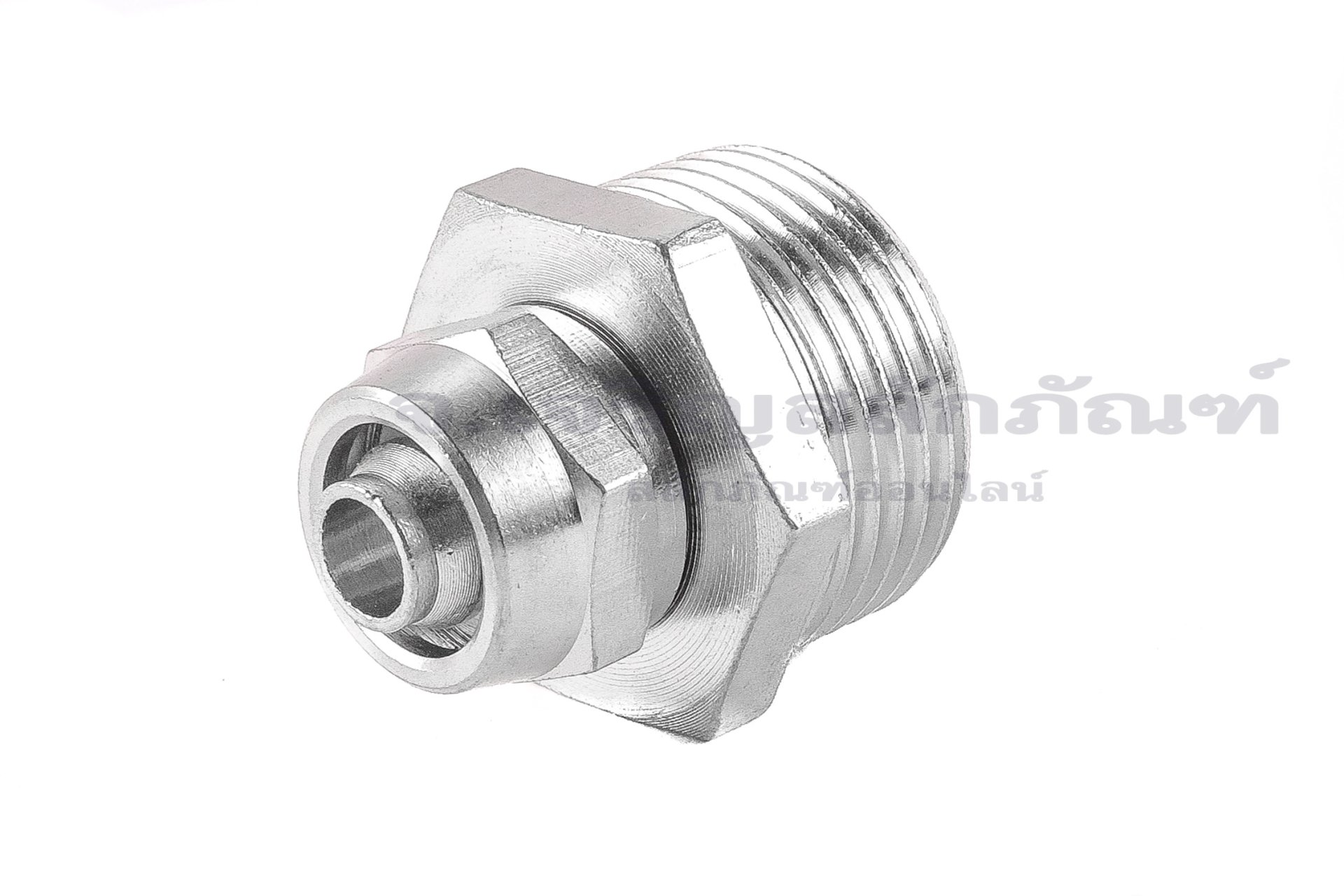 ข้อต่อลมทองเหลืองอย่างดี แบบสวมขันอัด (เกลียวนอก x เสียบสาย) ขนาด 3/4"x12 mm