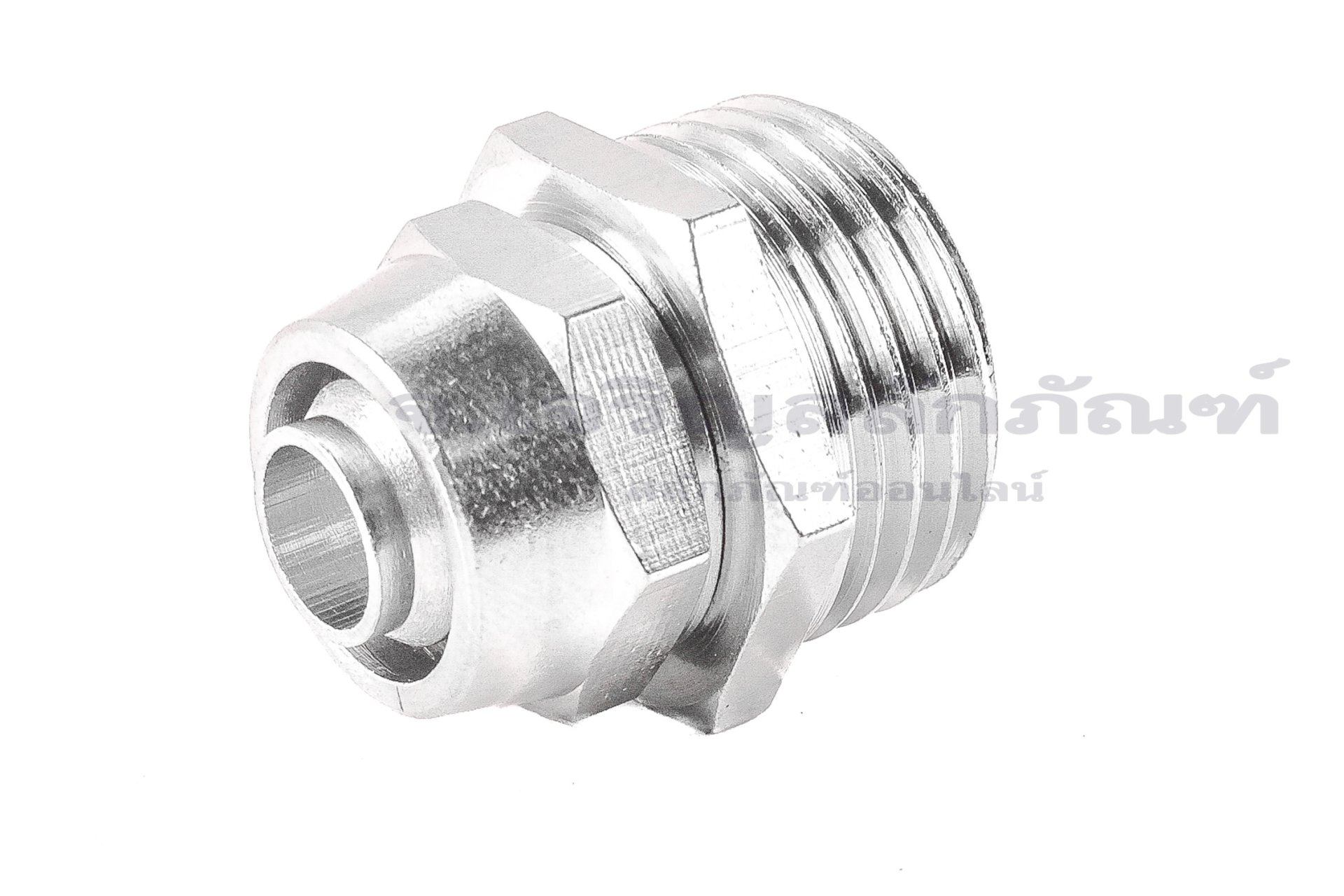ข้อต่อลมทองเหลืองอย่างดี แบบสวมขันอัด (เกลียวนอก x เสียบสาย) ขนาด 1/2"x12 mm