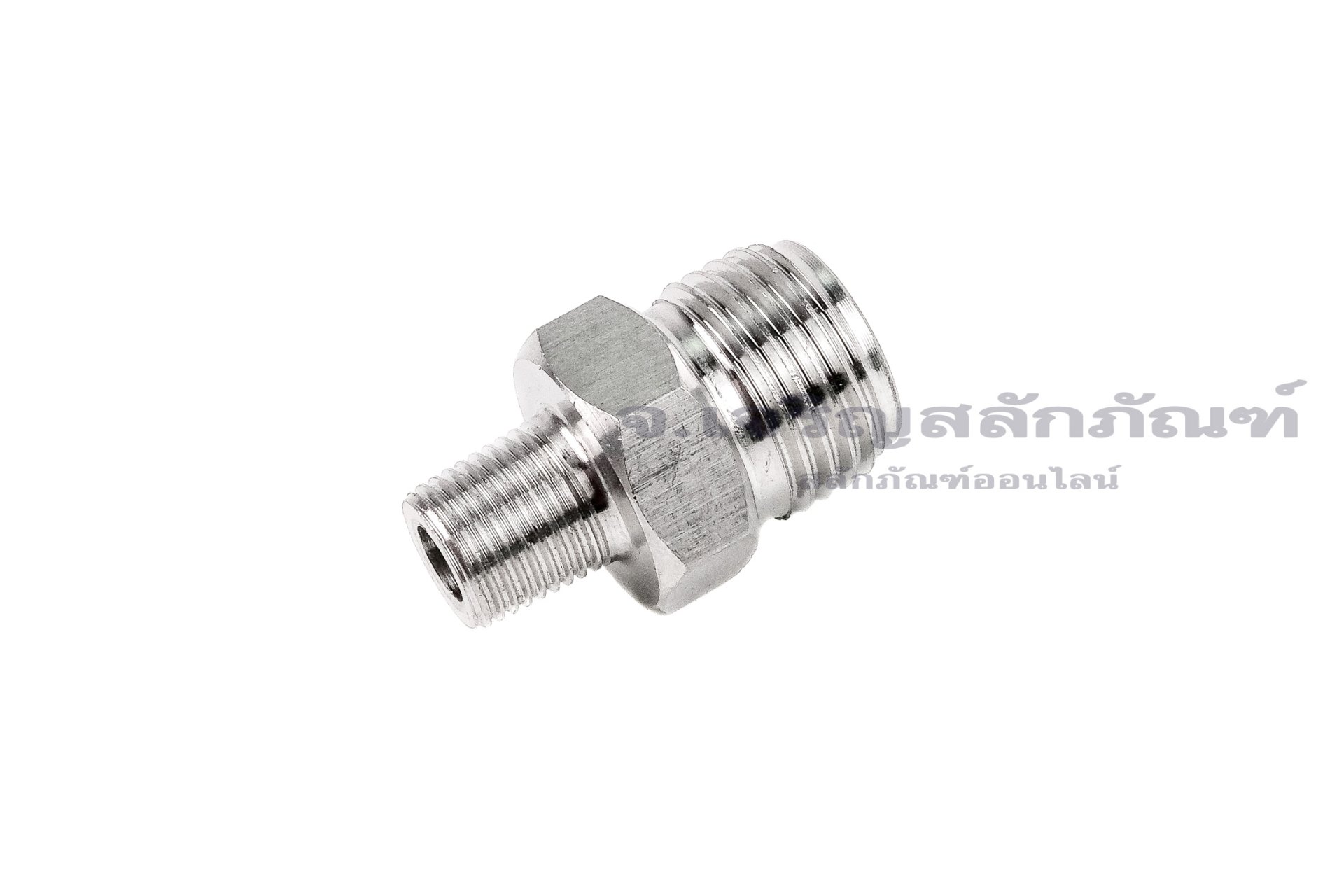ข้อต่อตรงลด ข้อต่อเพิ่ม สแตนเลส (เกลียวนอก x เกลียวนอก) ขนาด 1/8" x M16x1.5