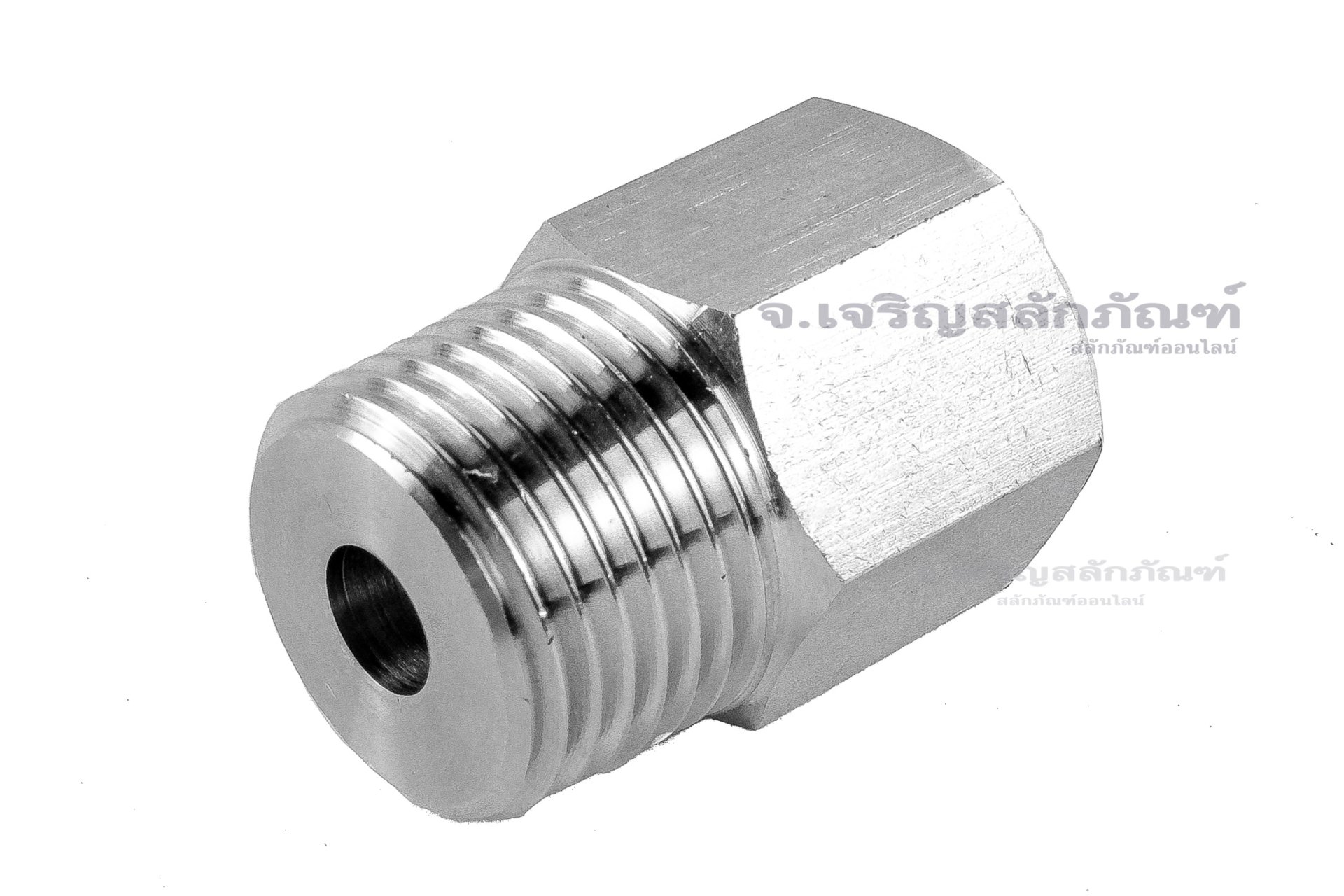 ข้อต่อตรงสแตนเลส (เกลียวนอก x เกลียวใน) 1/2"-14 BSPT x 1/4"-19 BSPF ข้อต่อแปลง
