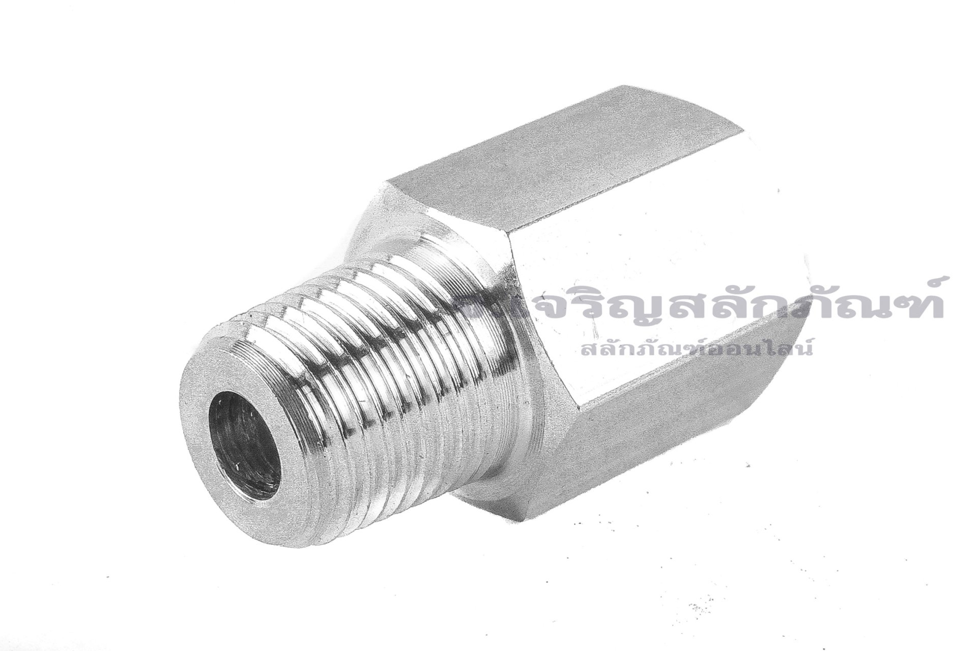 ข้อต่อตรงสแตนเลส (เกลียวนอก x เกลียวใน) 1/8" x M8x1.0 ข้อต่อลด-ข้อต่อเพิ่ม