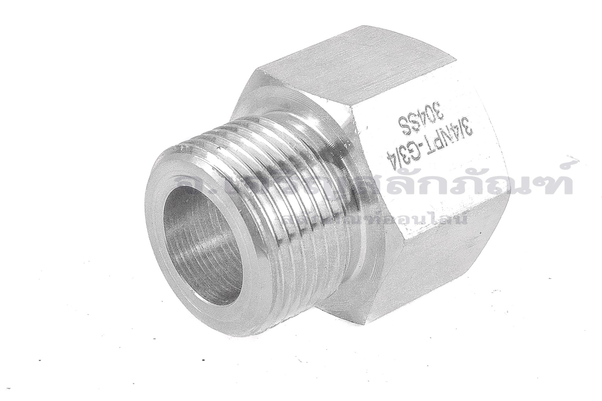 ข้อต่อตรงสแตนเลส (เกลียวนอก x เกลียวใน) 3/4"-14 BSPF x 3/4"-14 NPT ข้อต่อแปลง