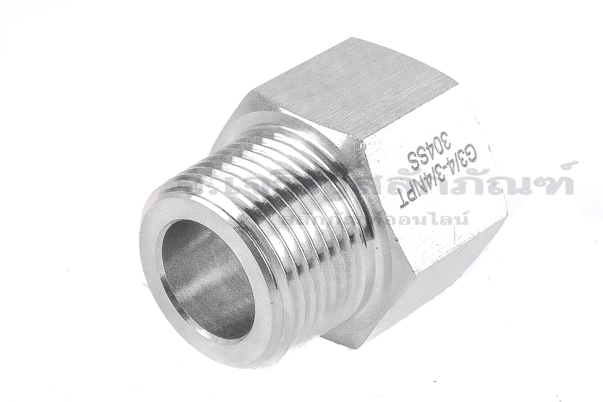 ข้อต่อตรงสแตนเลส (เกลียวนอก x เกลียวใน) 3/4"-14 NPT x 3/4"-14 BSPF ข้อต่อแปลง