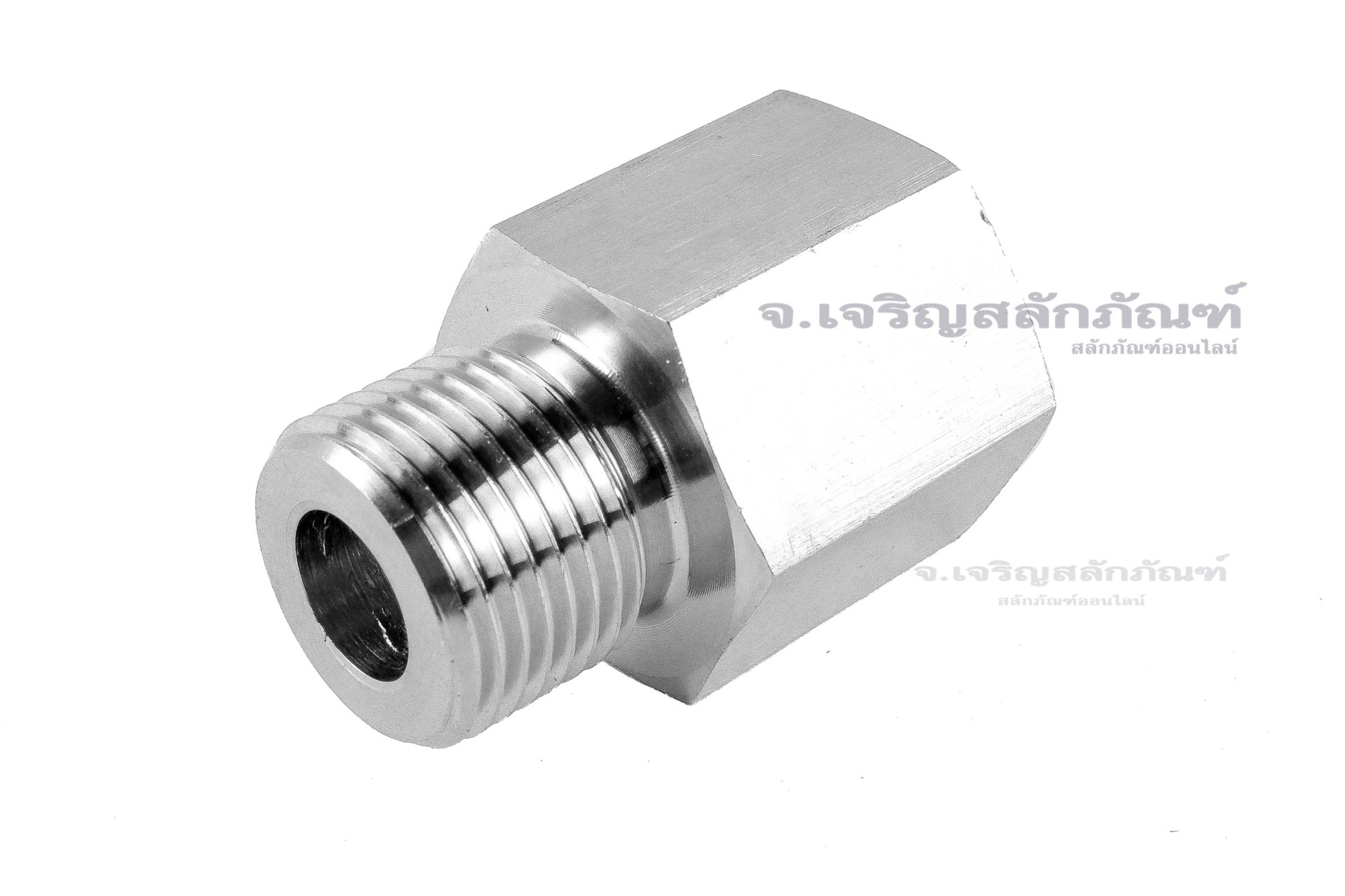 ข้อต่อตรงสแตนเลส (เกลียวนอก x เกลียวใน) M18x1.5 x 1/2" ข้อต่อลด-ข้อต่อเพิ่ม