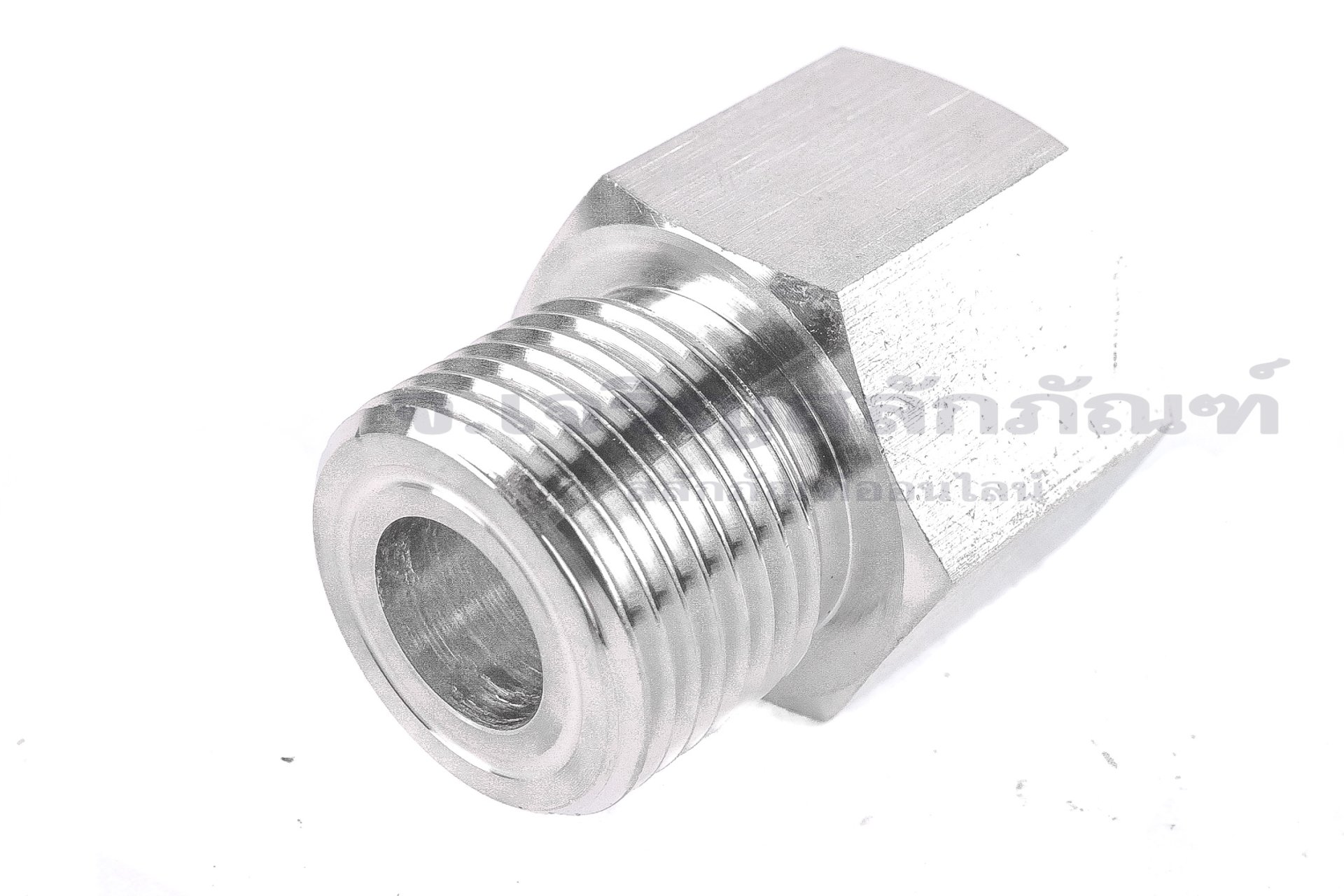 ข้อต่อตรงสแตนเลส (เกลียวนอก x เกลียวใน) ขนาด 1/4"-18 NPT x M20x1.5 ข้อต่อลด-ข้อต่อเพิ่ม
