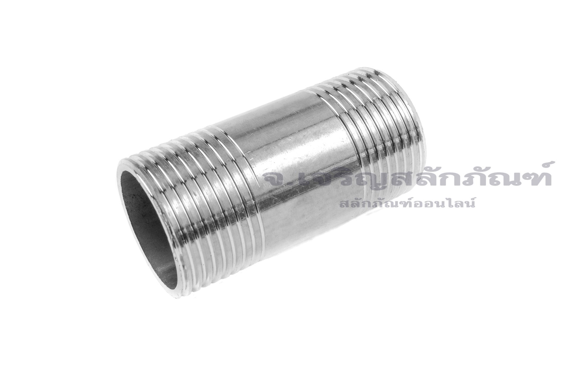 ข้อต่อตรงเกลียวนอกสแตนเลส แบบยาวพิเศษ (เกลียวนอก x เกลียวนอก) ขนาด 3/4"x3/4" ยาว 2 นิ้ว (50 mm)