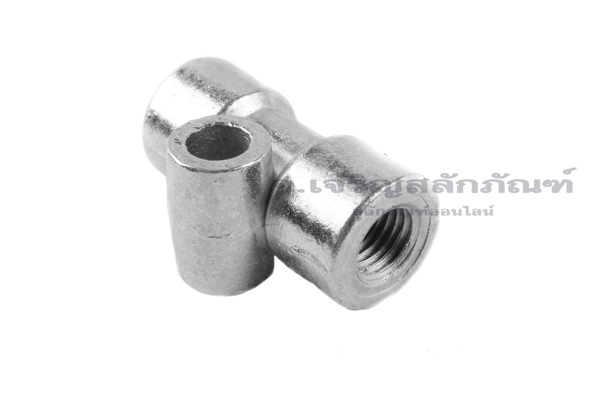 ข้อต่อรวม - หัวจ่ายจารบีน้ำมันหล่อลื่นแบบเกลียวใน 2 ทาง ขนาด M8x1.0 (4 mm)