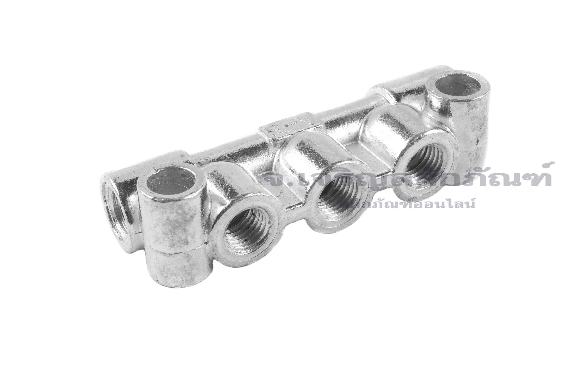 ข้อต่อรวม - หัวจ่ายจารบีน้ำมันหล่อลื่นแบบเกลียวใน 5 ทาง ขนาด M8x1.0 (4 mm) รุ่นแผงจ่ายฝั่งเดียว