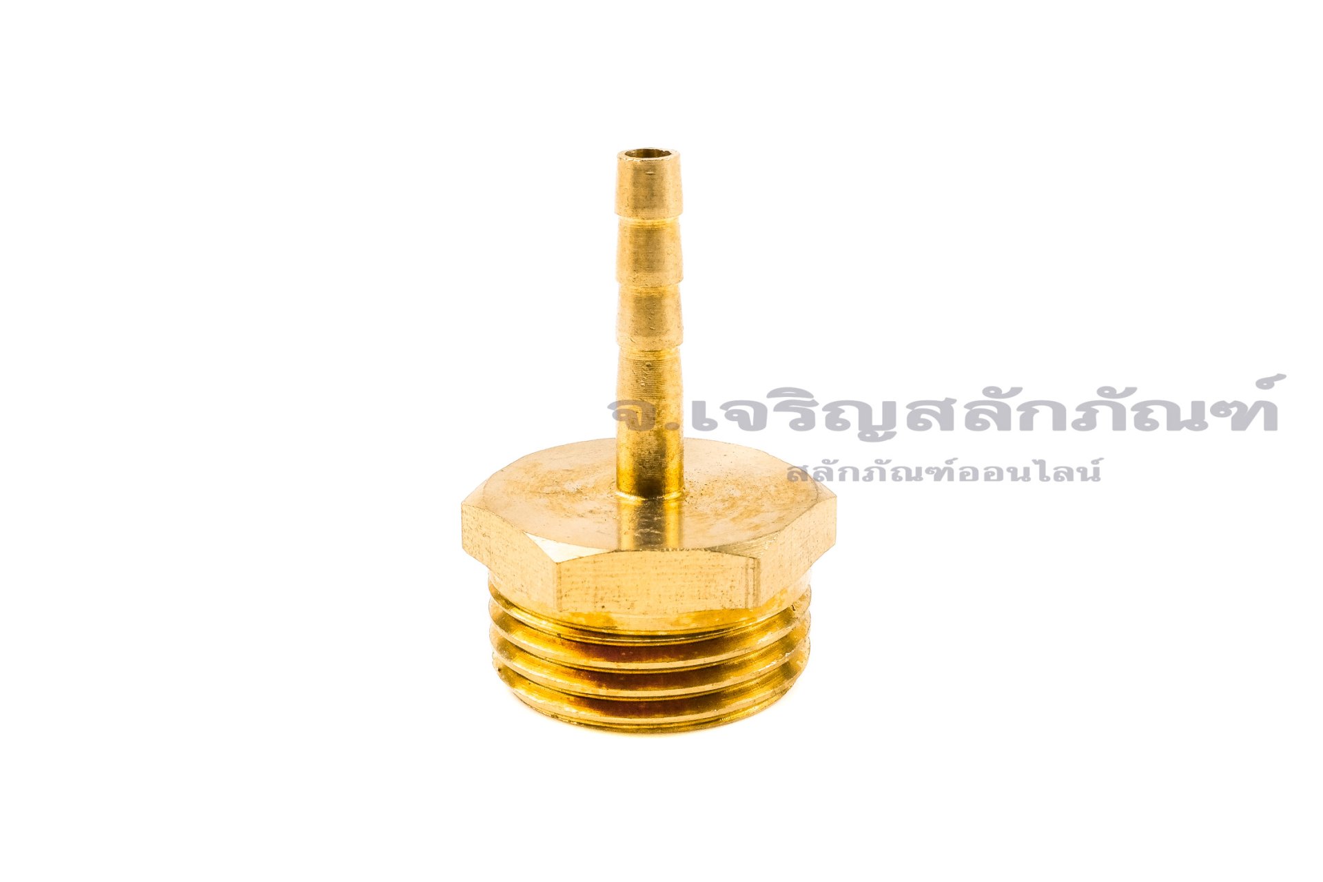 ข้อต่อหางไหลทองเหลือง เกลียวนอกเสียบสาย (เกลียวนอก x หางไหล) ขนาด 1/2" x 4 mm
