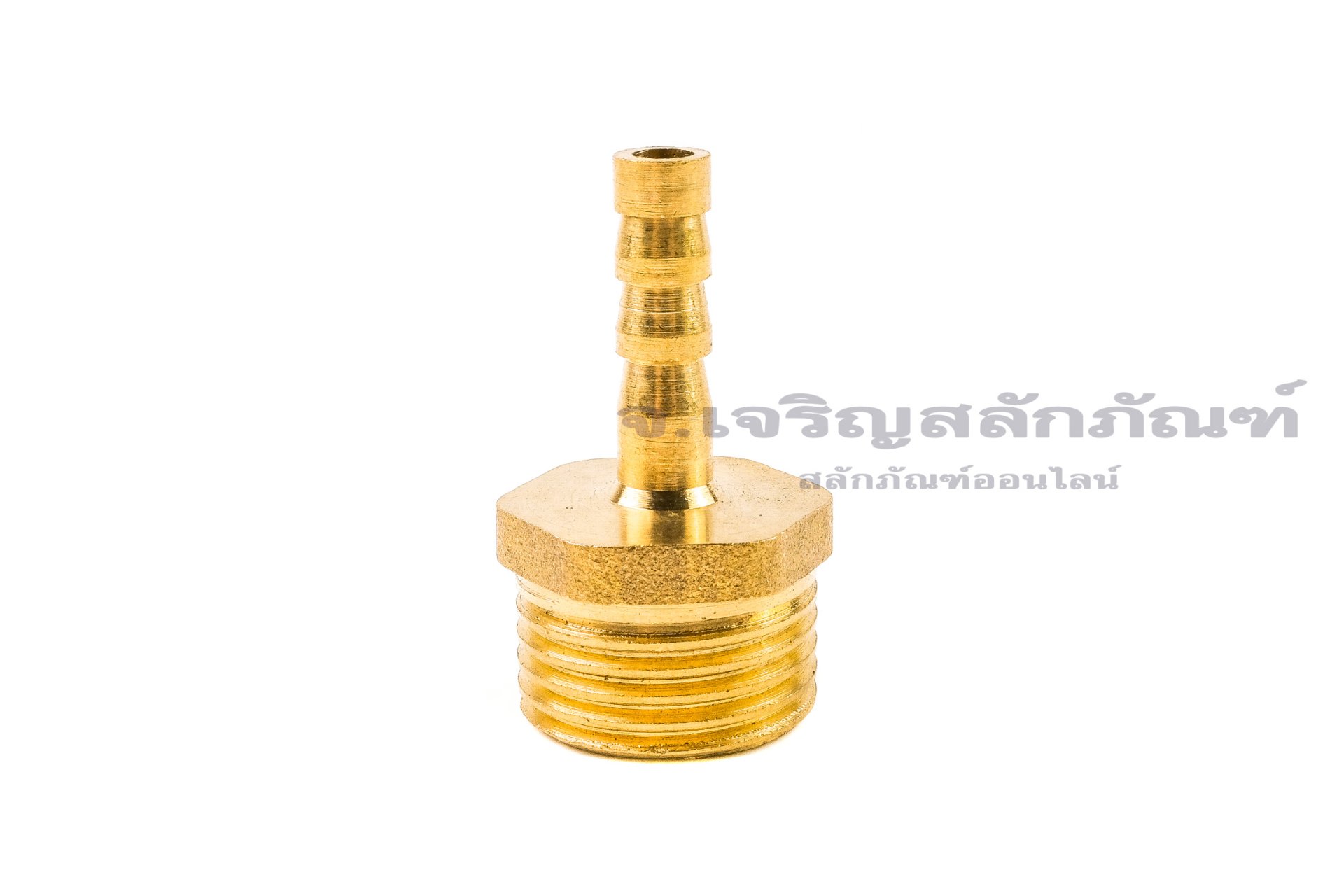ข้อต่อหางไหลทองเหลือง เกลียวนอกเสียบสาย (เกลียวนอก x หางไหล) ขนาด 3/4" x 6 mm