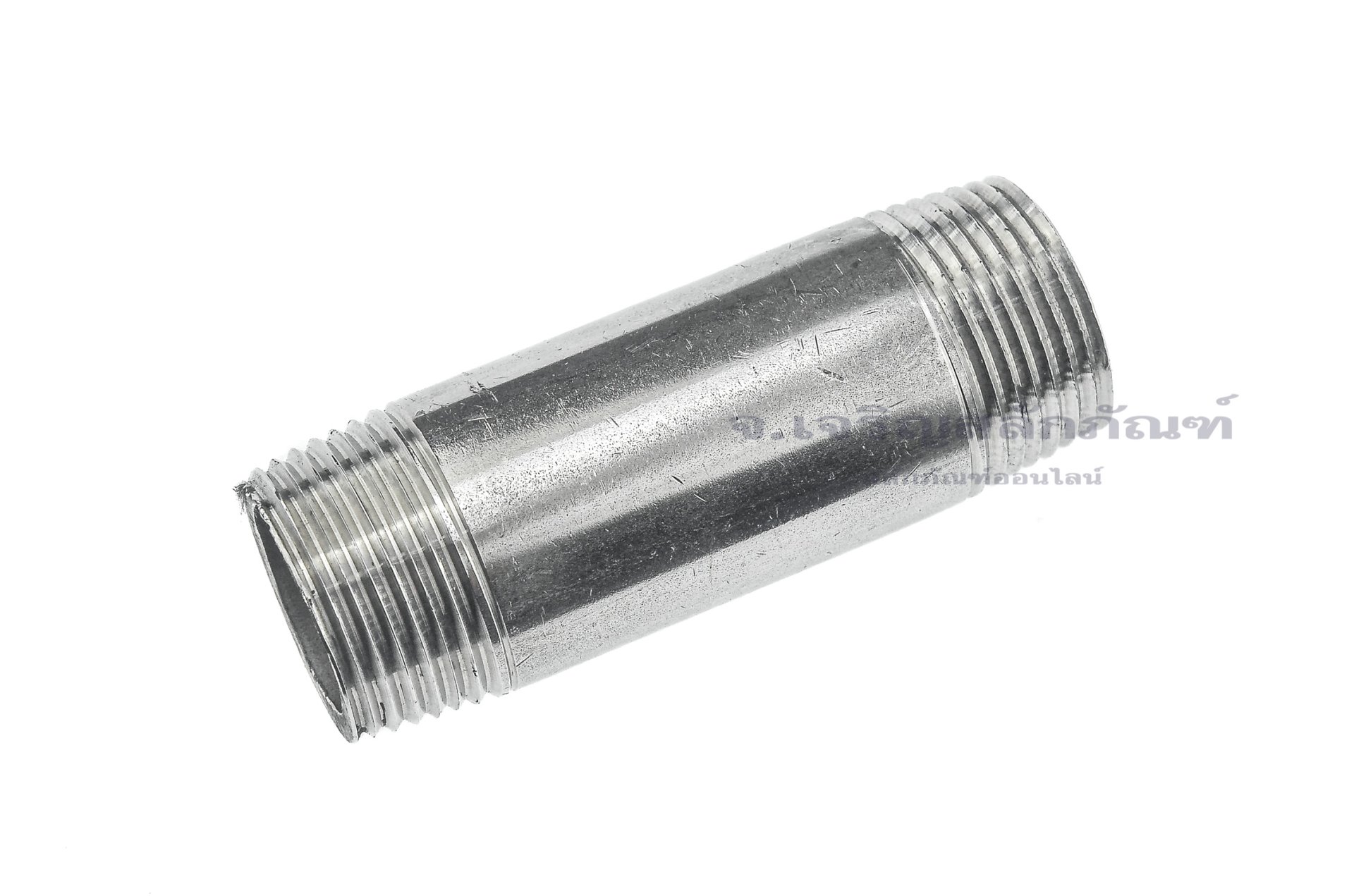ข้อต่อตรงเกลียวนอกสแตนเลส แบบยาวพิเศษ (เกลียวนอก x เกลียวนอก) ขนาด 3/4"x3/4" ยาว 3 นิ้ว (70.4 mm)