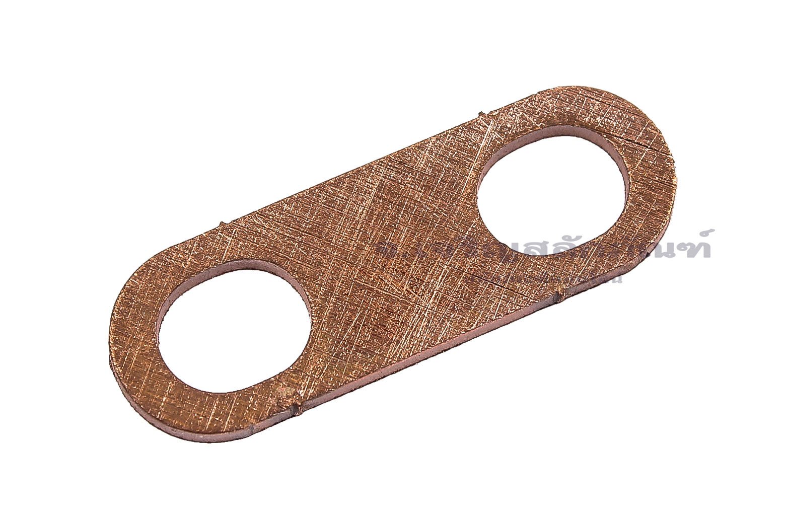 [E] บัสบาร์ ทองแดง 30x1.5x10 ขนาดรู 6.5x8 mm ระยะรู 17.5 mm