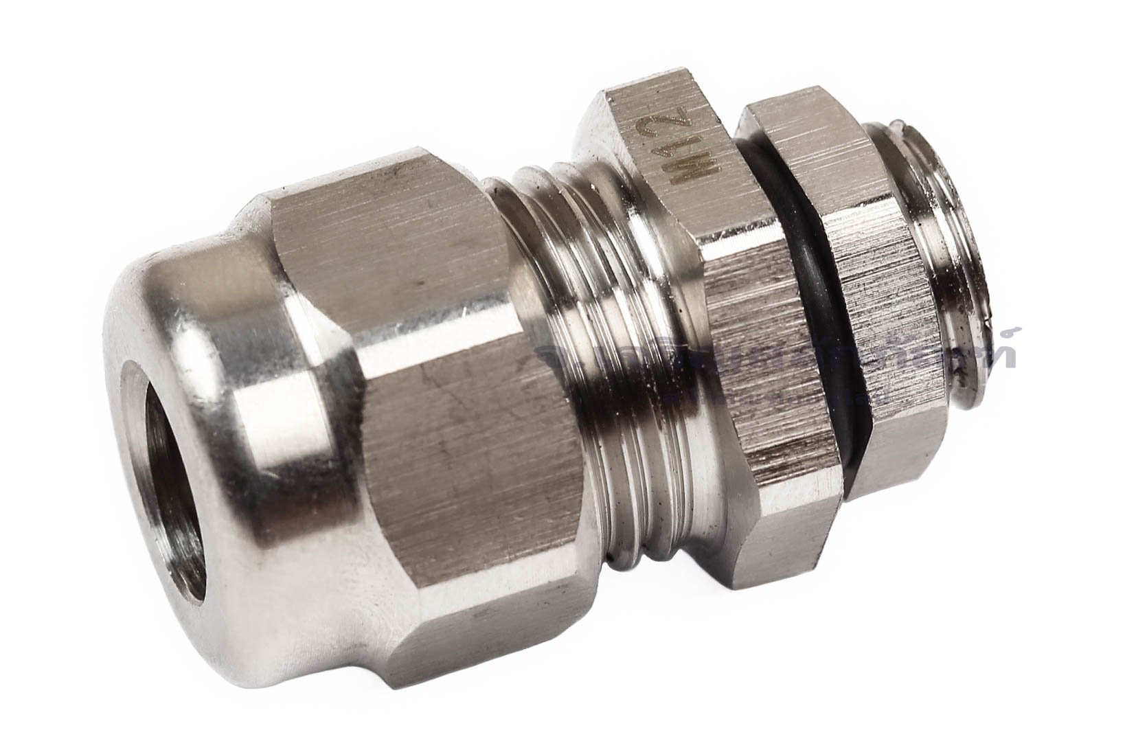 [E] เคเบิ้ลแกลนด์ Cable Gland สแตนเลส 304 กันน้ำ M12x1.50(4-8) รูล็อกสายไฟ 8.6 mm
