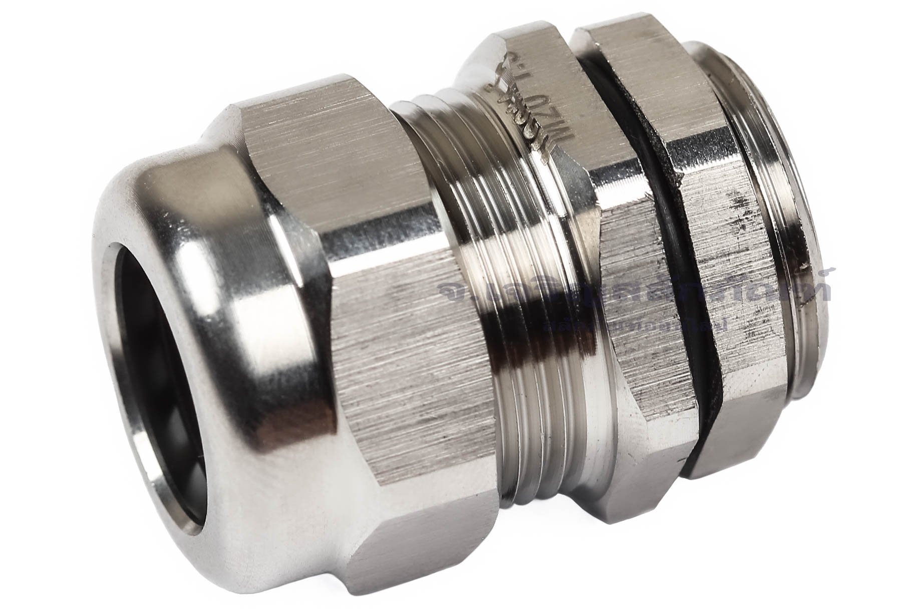 [E] เคเบิ้ลแกลนด์ Cable Gland สแตนเลส 304 กันน้ำ M20x1.50(10-14) รูล็อกสายไฟ 14.9 mm