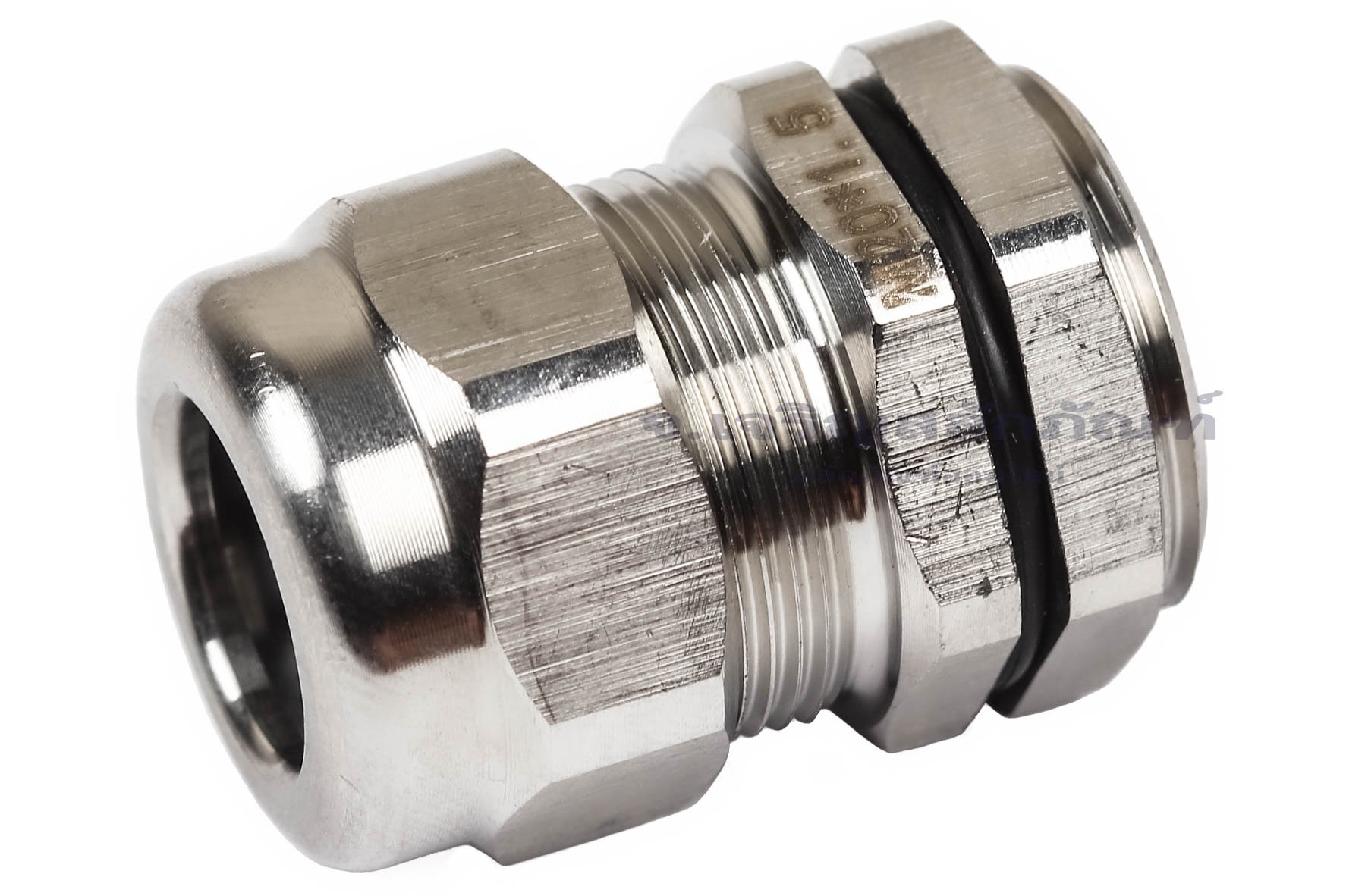 [E] เคเบิ้ลแกลนด์ Cable Gland สแตนเลส 304 กันน้ำ M20x1.50(6-12) รูล็อกสายไฟ 12.7 mm