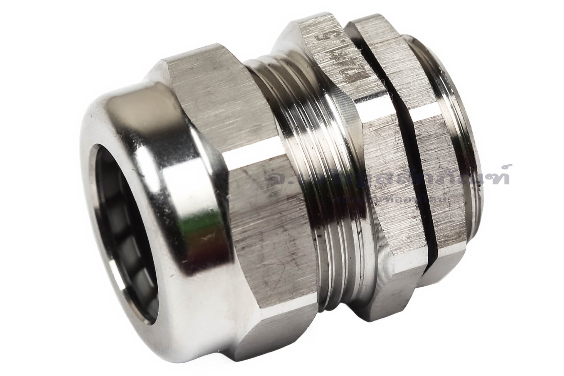 [E] เคเบิ้ลแกลนด์ Cable Gland สแตนเลส 304 กันน้ำ M24x1.50(13-18) รูล็อกสายไฟ 18.6 mm